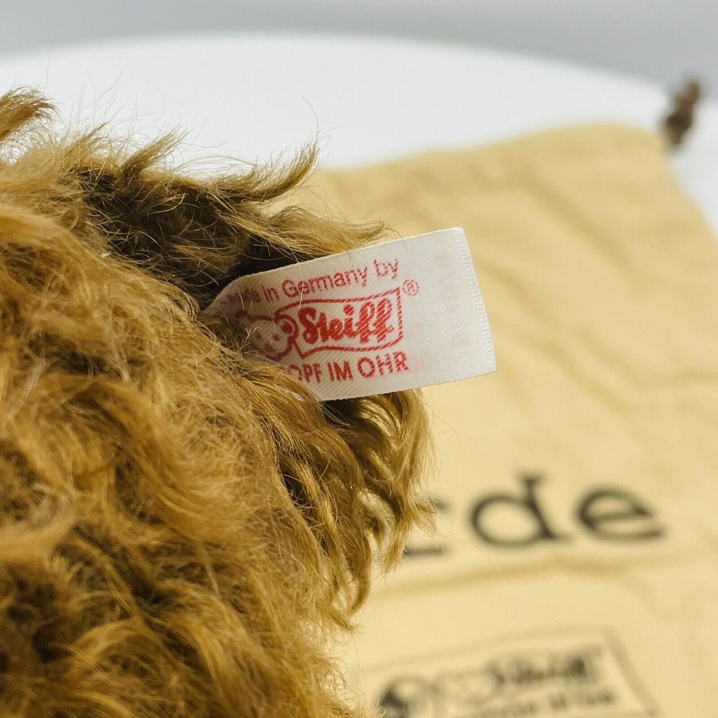 Steiff Teddybär Erde Vier Elemente Serie limitiert 2000 aus 2001 32cm Mohair