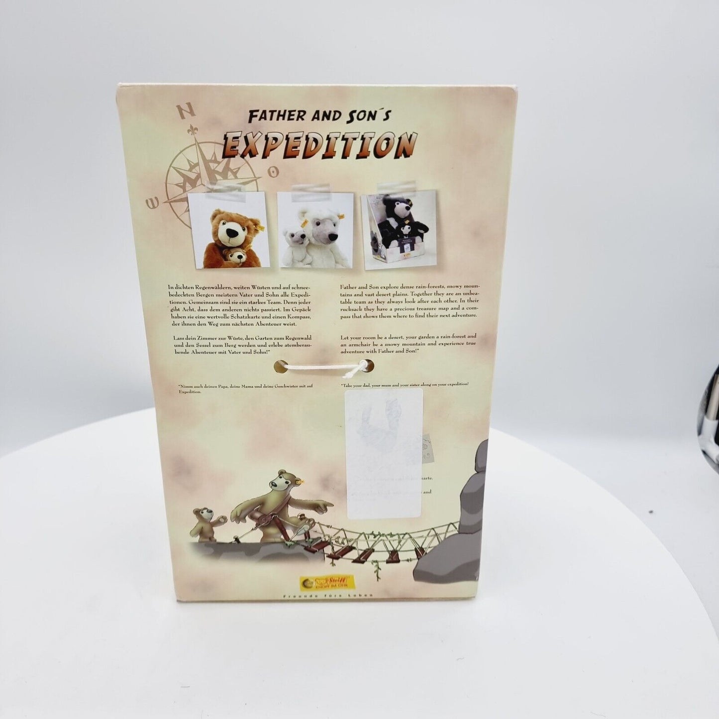 Steiff 016011 Vater und Sohn Expedition Jahr 2007 in OVP