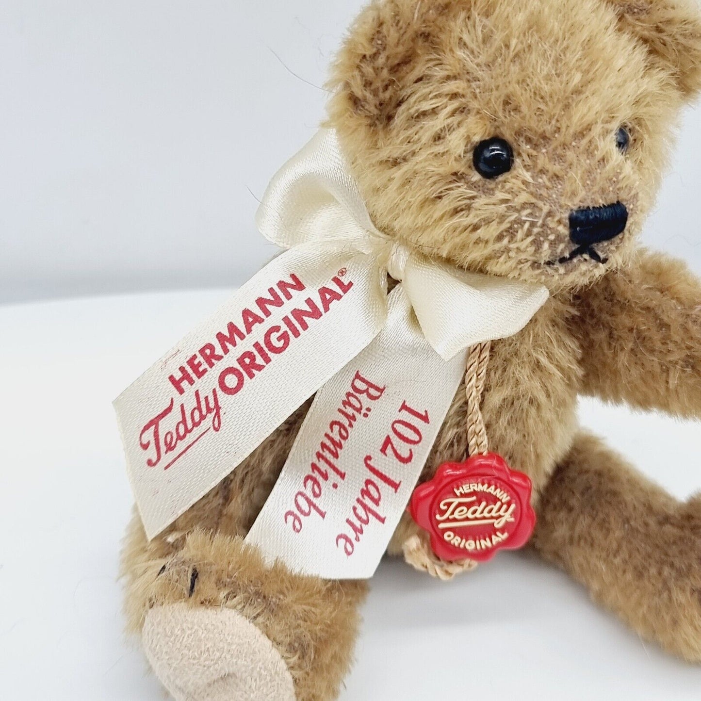 Hermann Teddy Original 102 Jahre Bärenliebe 14 cm Jahresteddybär 2014