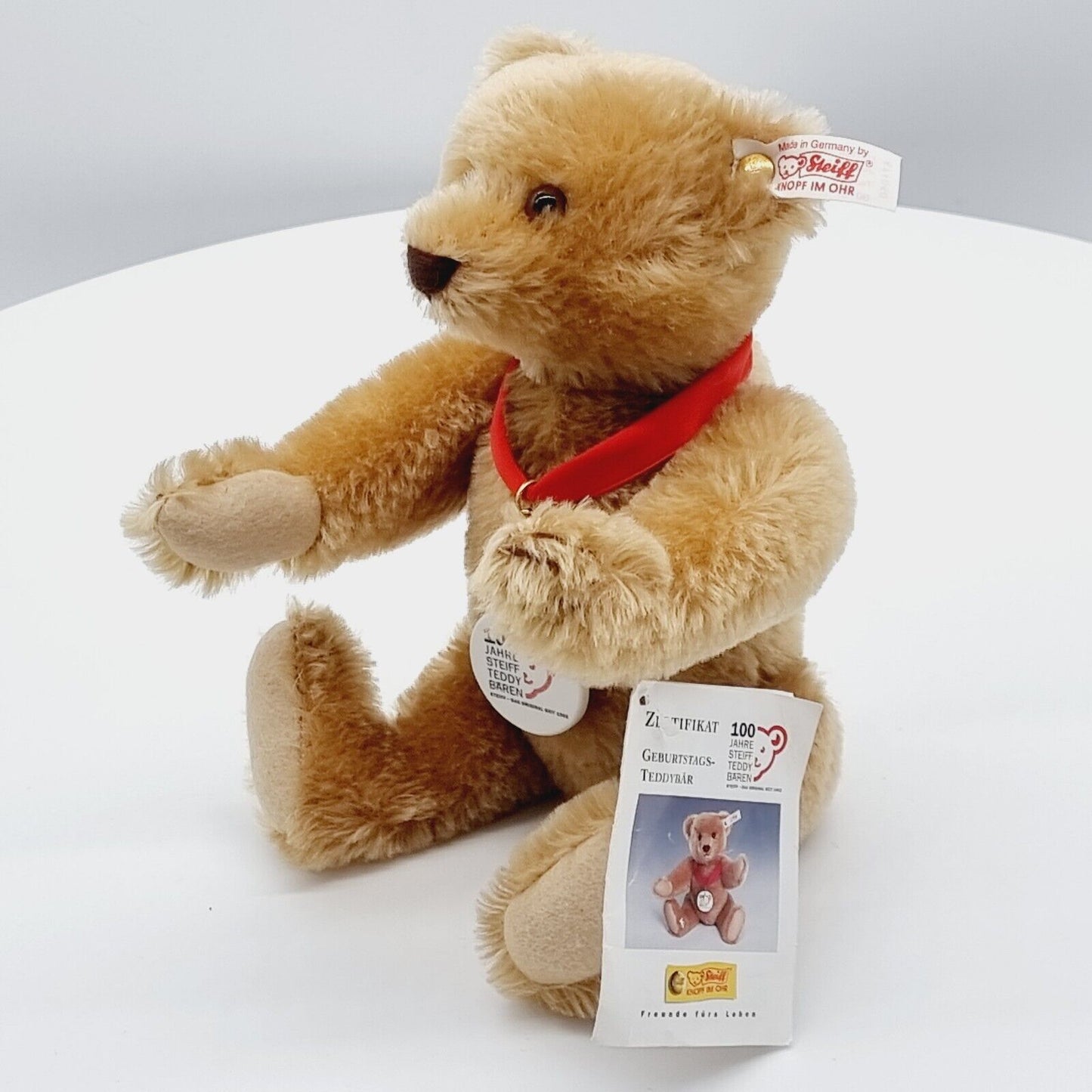 Steiff Geburtstags Teddybär Anniversary 671050 zimt 27 cm Zeitlimitierung 2002