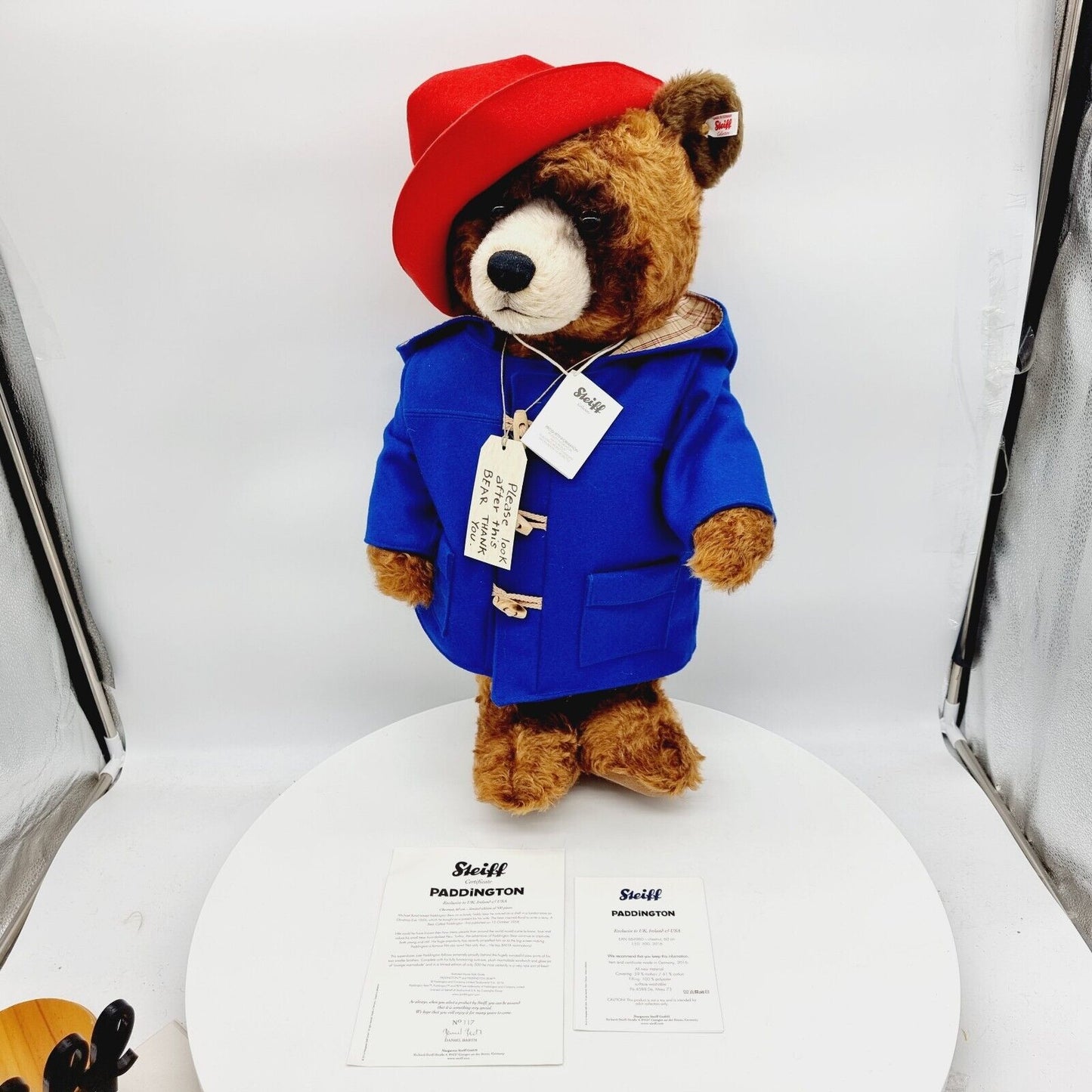 Steiff 664960 Paddington Teddybär 60 cm limitiert 500 Jahr 2016 Exklusivedition