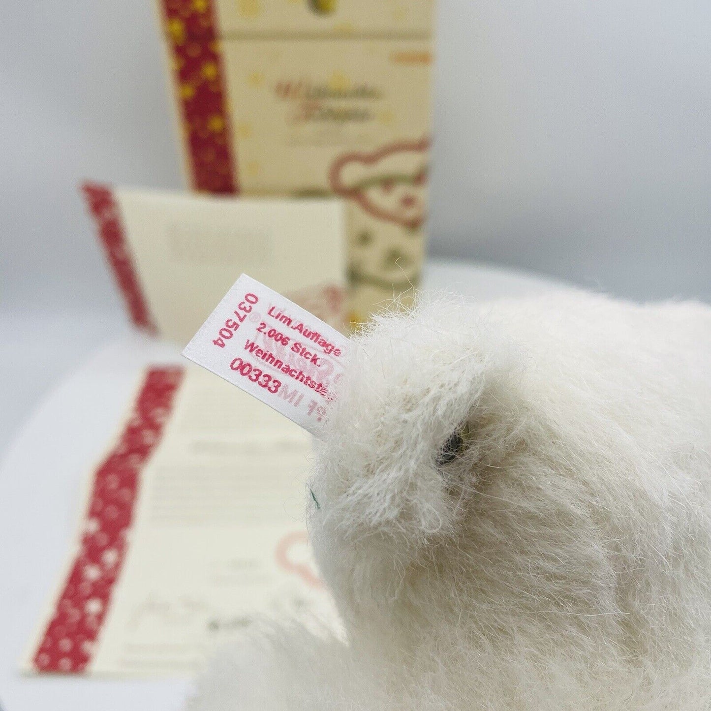 Steiff Teddybär Weihnachtsteddy 037504 limitiert 2006 aus 2006 30cm Mohair