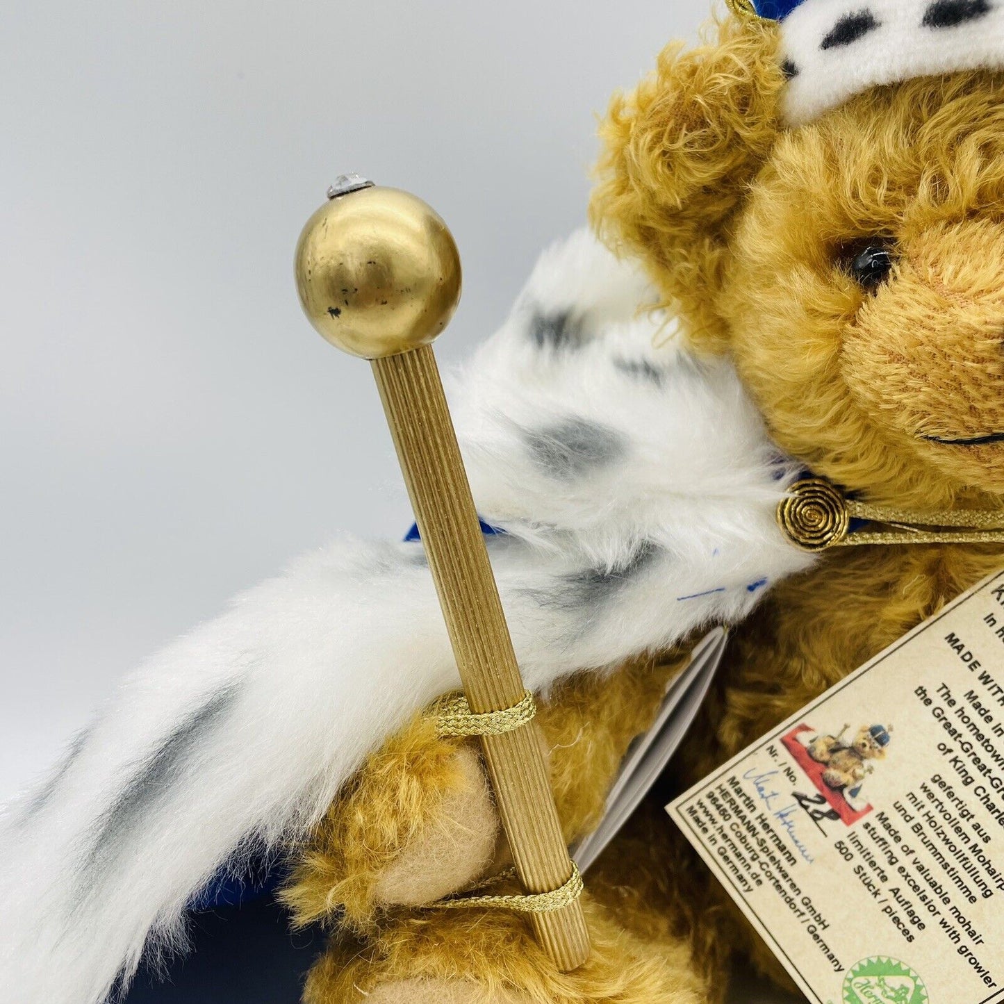 Hermann Coburg Teddybär King Charles III. Coronation Bear limitiert 500 aus 2023