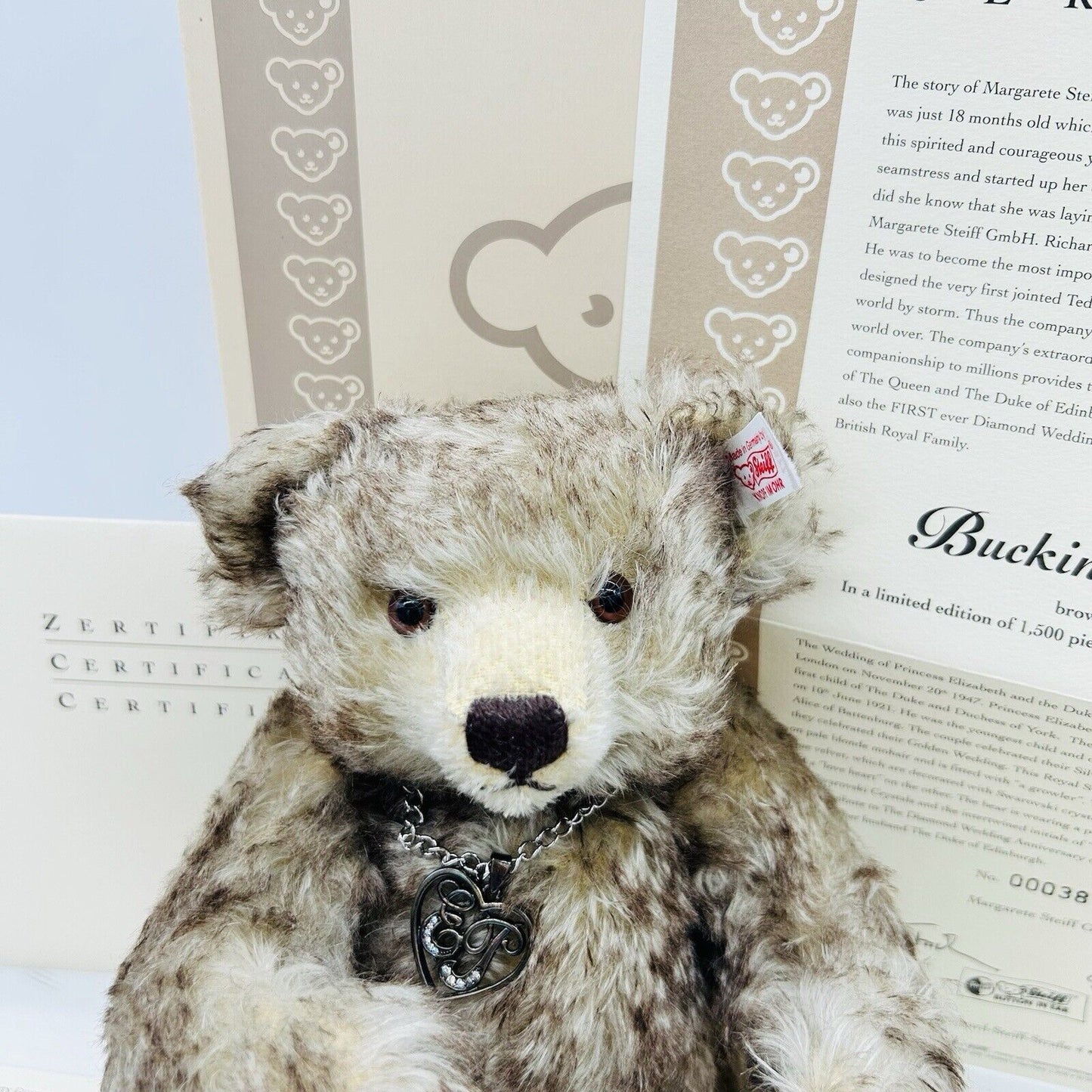 Steiff 662577 Teddybär Buckingham Bear limitiert 1500 aus 2007 28 cm Mohair