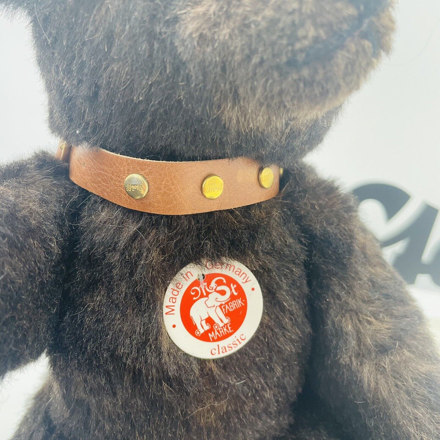Steiff Teddybär mit Halsband 038266 limitiert 2006 aus 2006 32cm Mohair