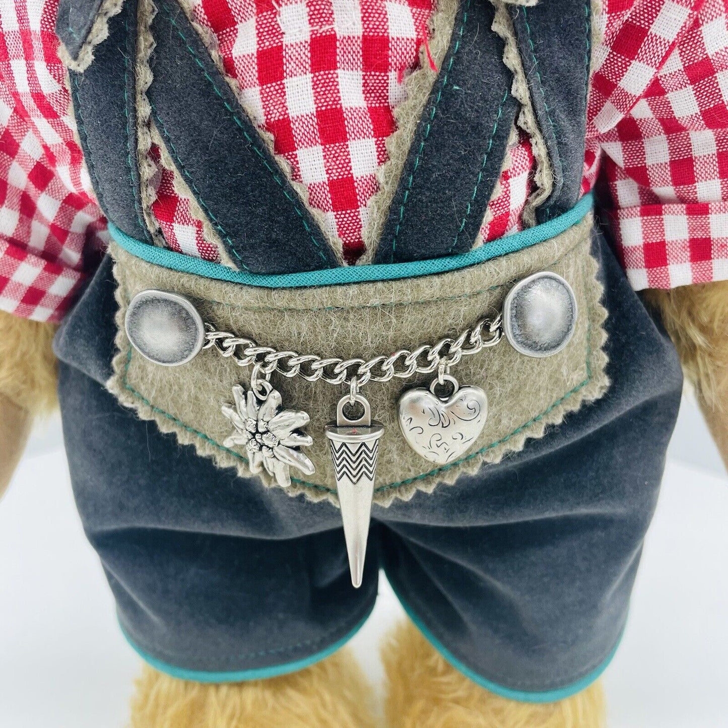 Hermann Coburg Teddybär in Tracht Oktoberfest 40cm Mohair
