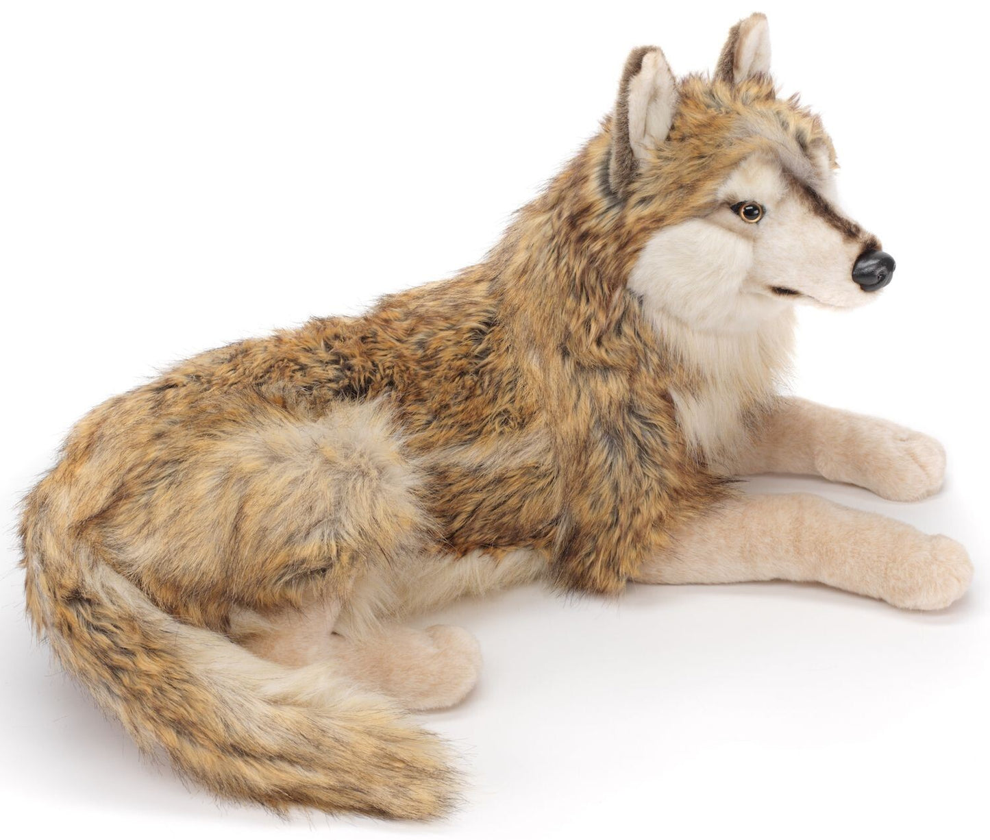 Uni-Toys Wolf Lupus liegend 100 cm Plüschtier Kuscheltier