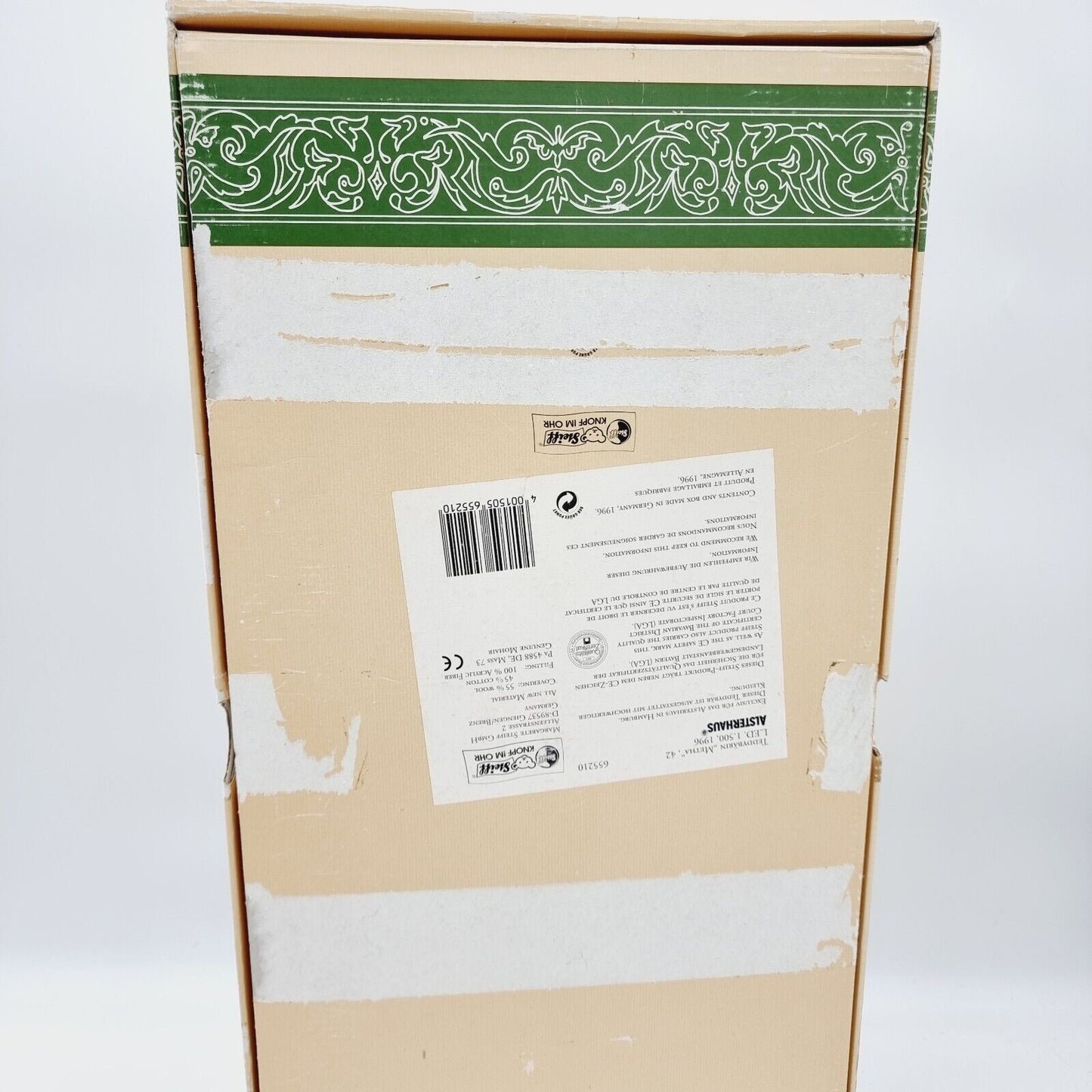 Steiff Teddybär Metha Fischerin 655210 Alsterhaus 42 cm 1996 limitiert 1500