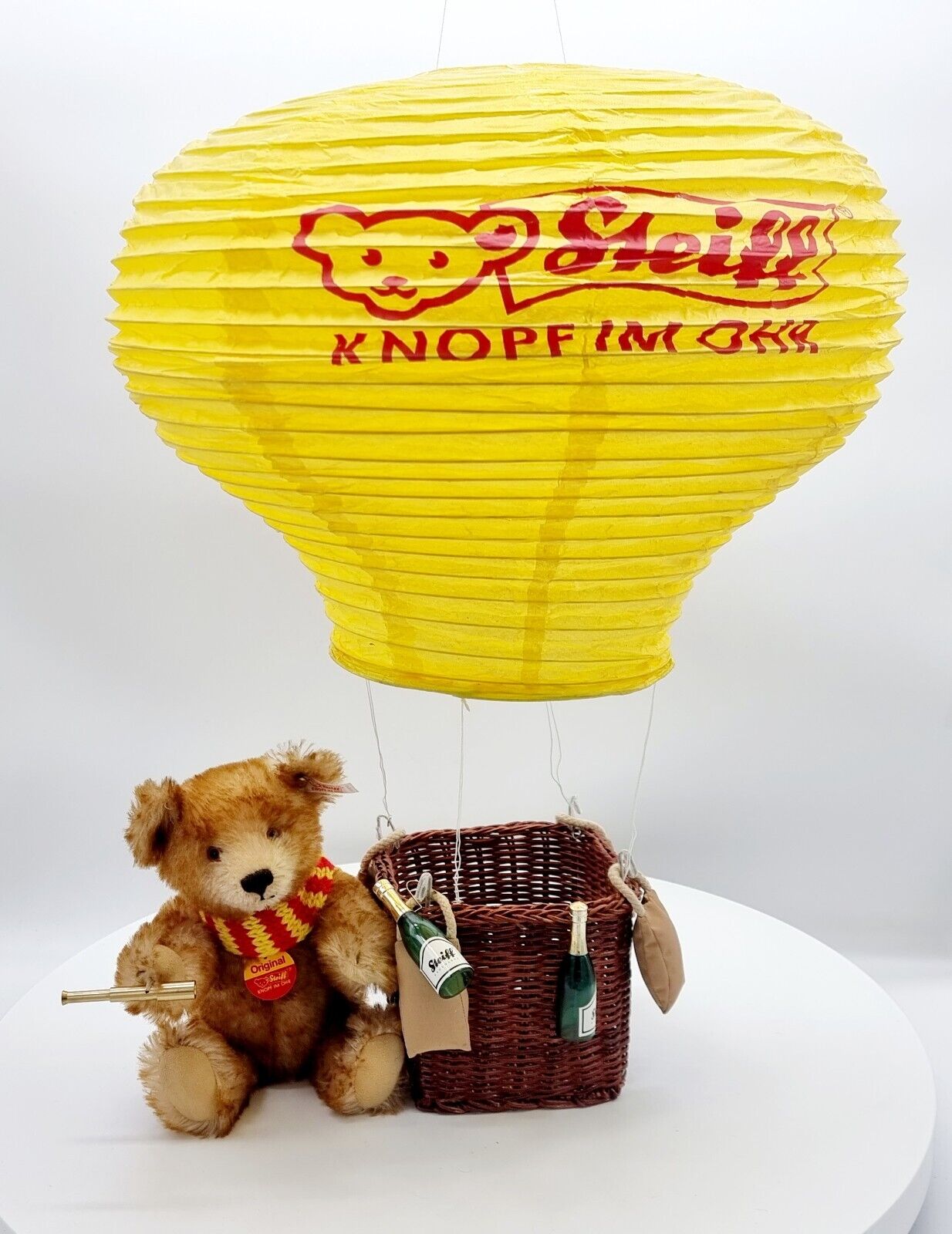 Steiff 670619 Ballonfahrer limitiert 2000 Stück mit Schal