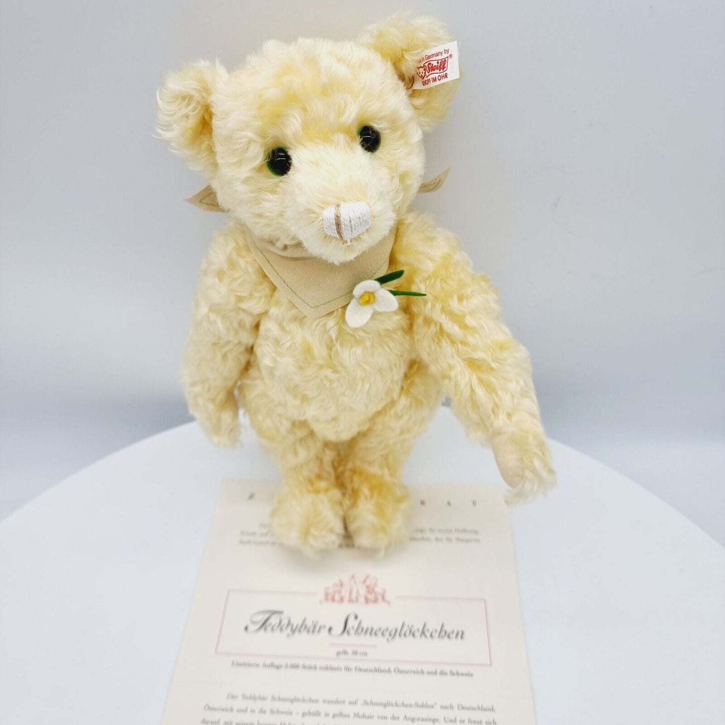 Steiff Teddybär Schneeglöckchen 661563 limitiert 2000 aus 2004 32cm Mohair