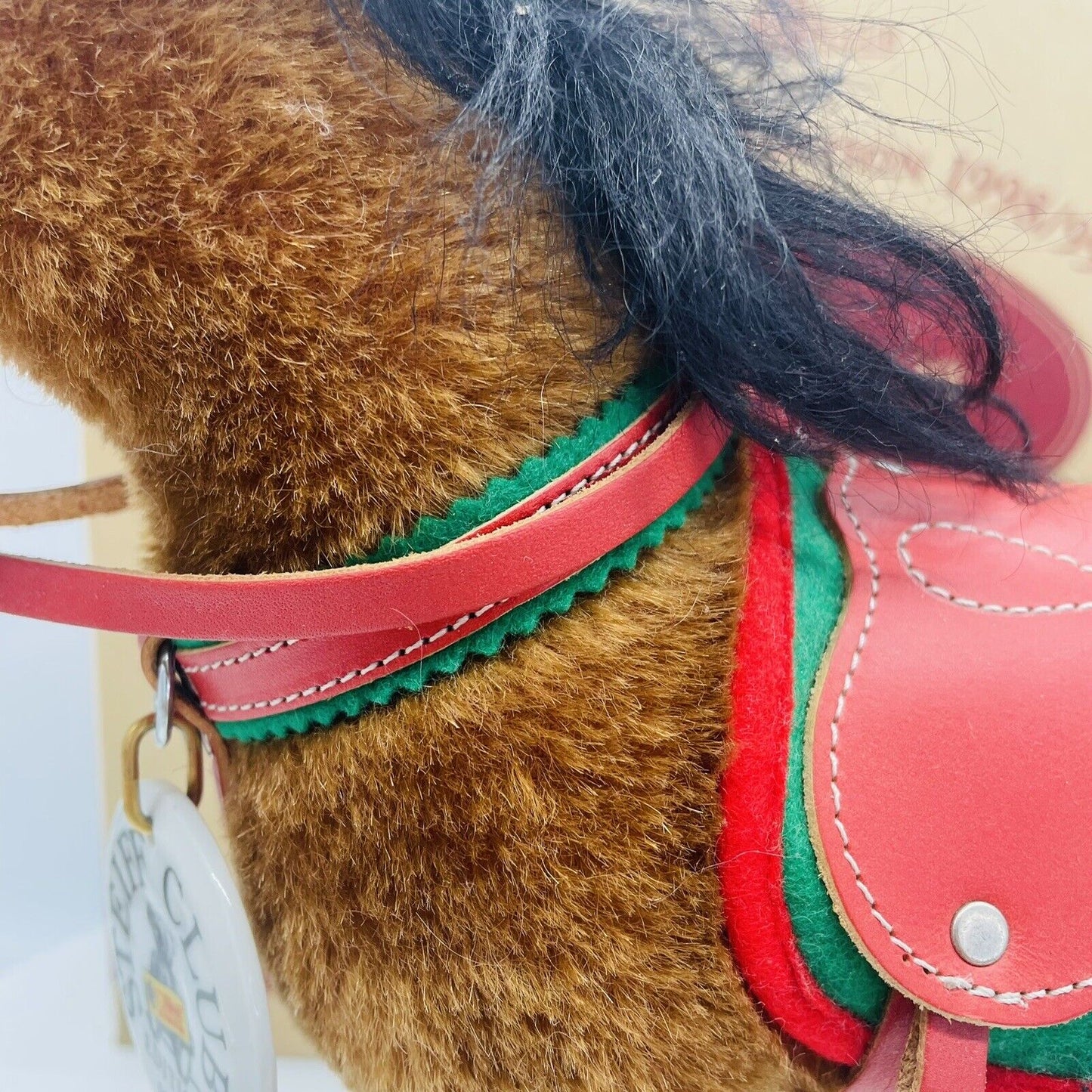 Steiff Pferd auf Rädern 420146 Club Edition 1998/1999 limitiert 35cm Mohair