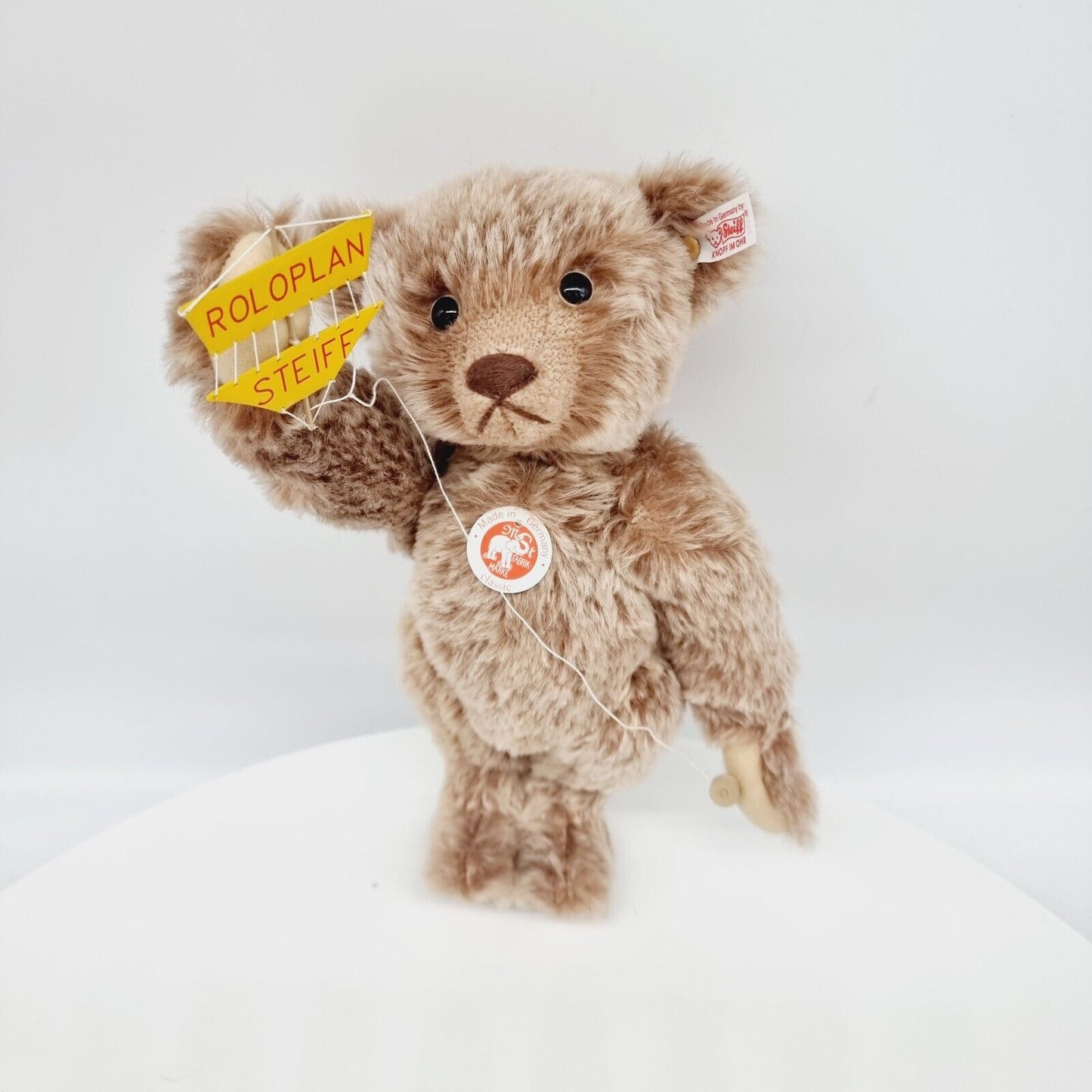 Nr. 70! Steiff 653452 Teddybär mit Roloplan limitiert 2000 aus 2005 30 cm Mohair