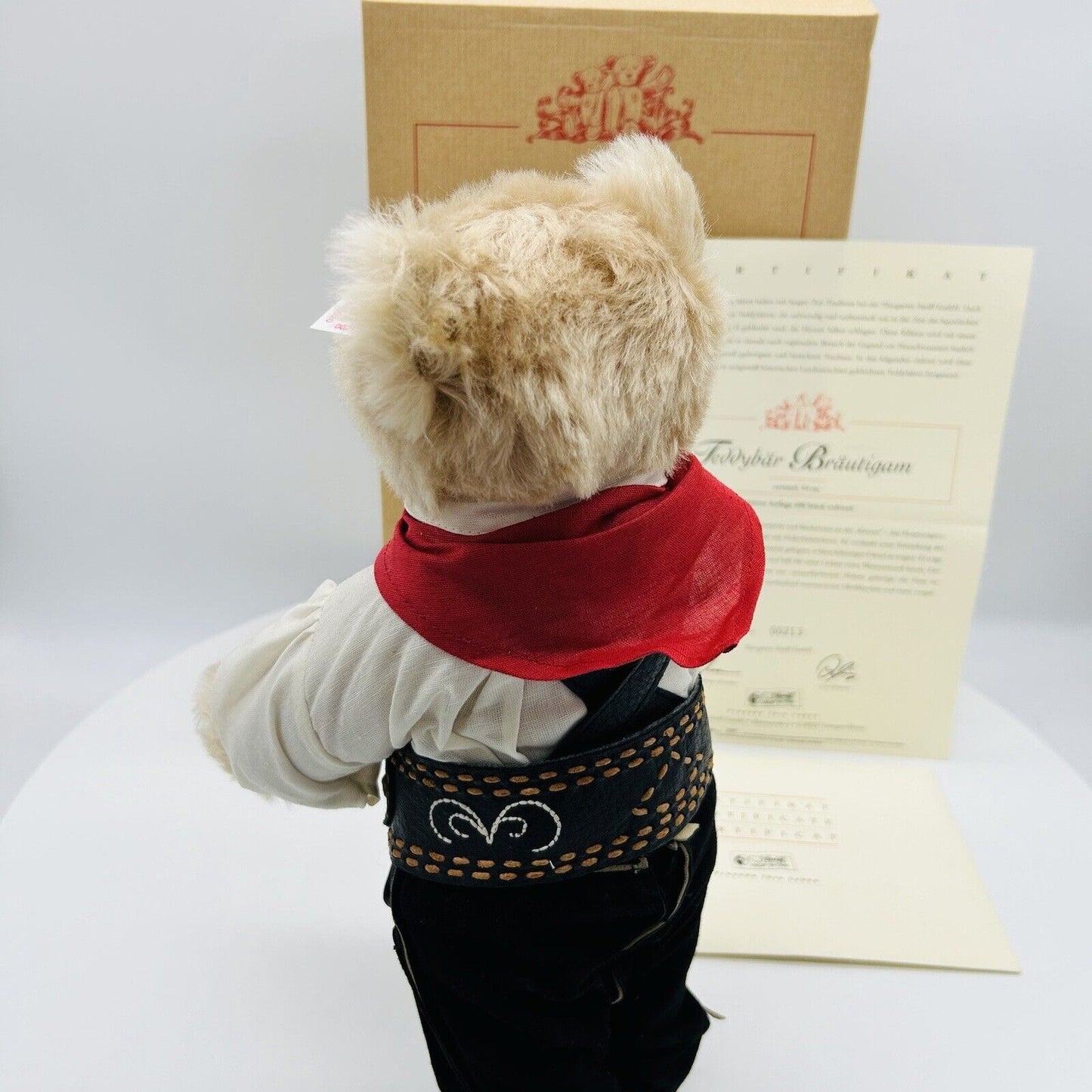 Steiff 038020 Bräutigam aus der Hochzeitsgesellschaft limitiert 500 34 cm Mohair