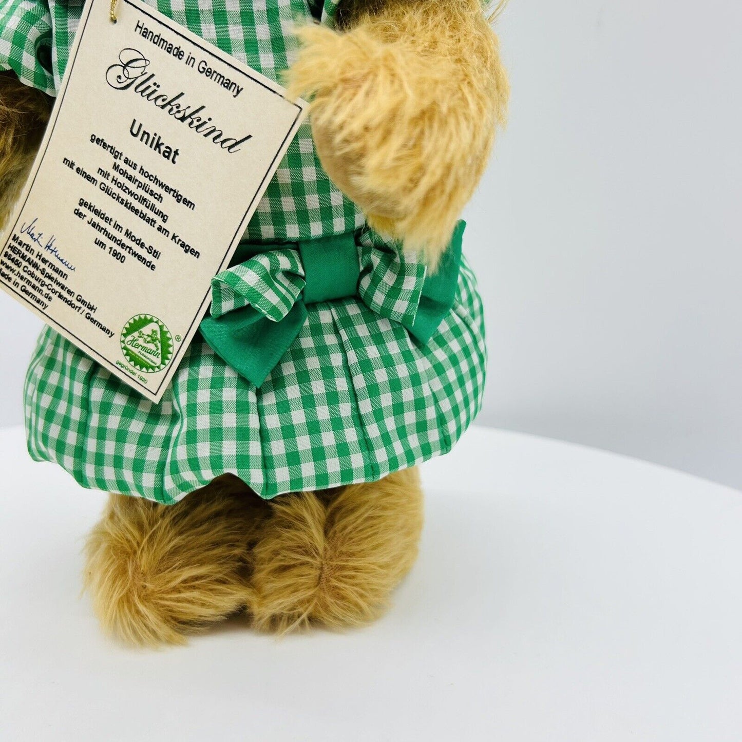 Hermann Coburg Teddybär Glückskind Unikat 32 cm Mohair