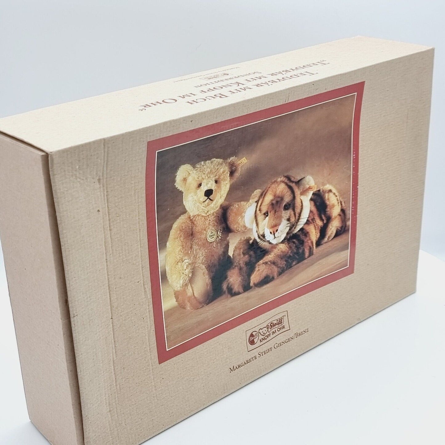 Steiff 670176 Teddybär blond mit Buch "Teddybär mit Knopf im Ohr limitiert 1000