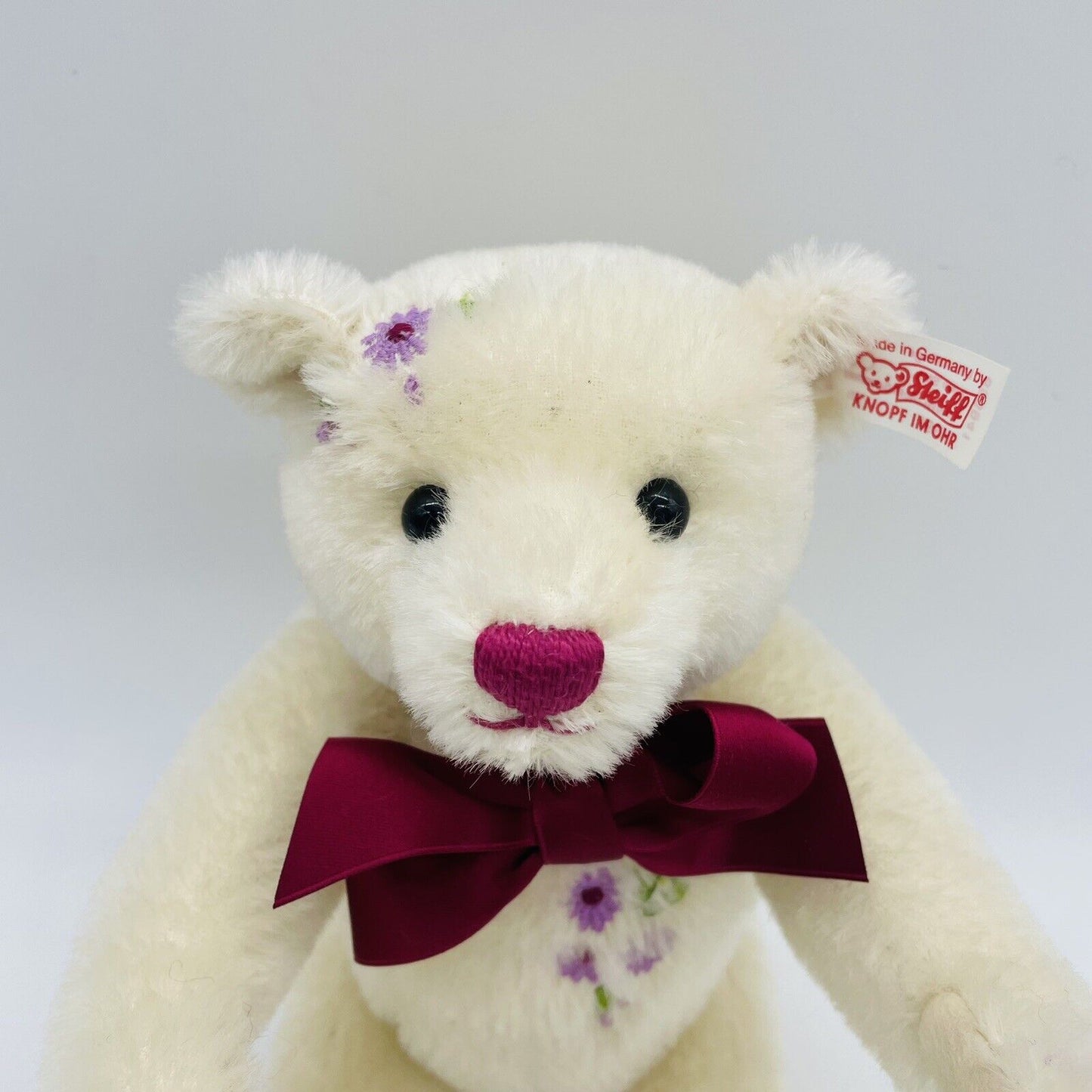 Steiff Teddybär Sommer 2009 656941 limitiert 2009 26cm Mohair mit Blüten