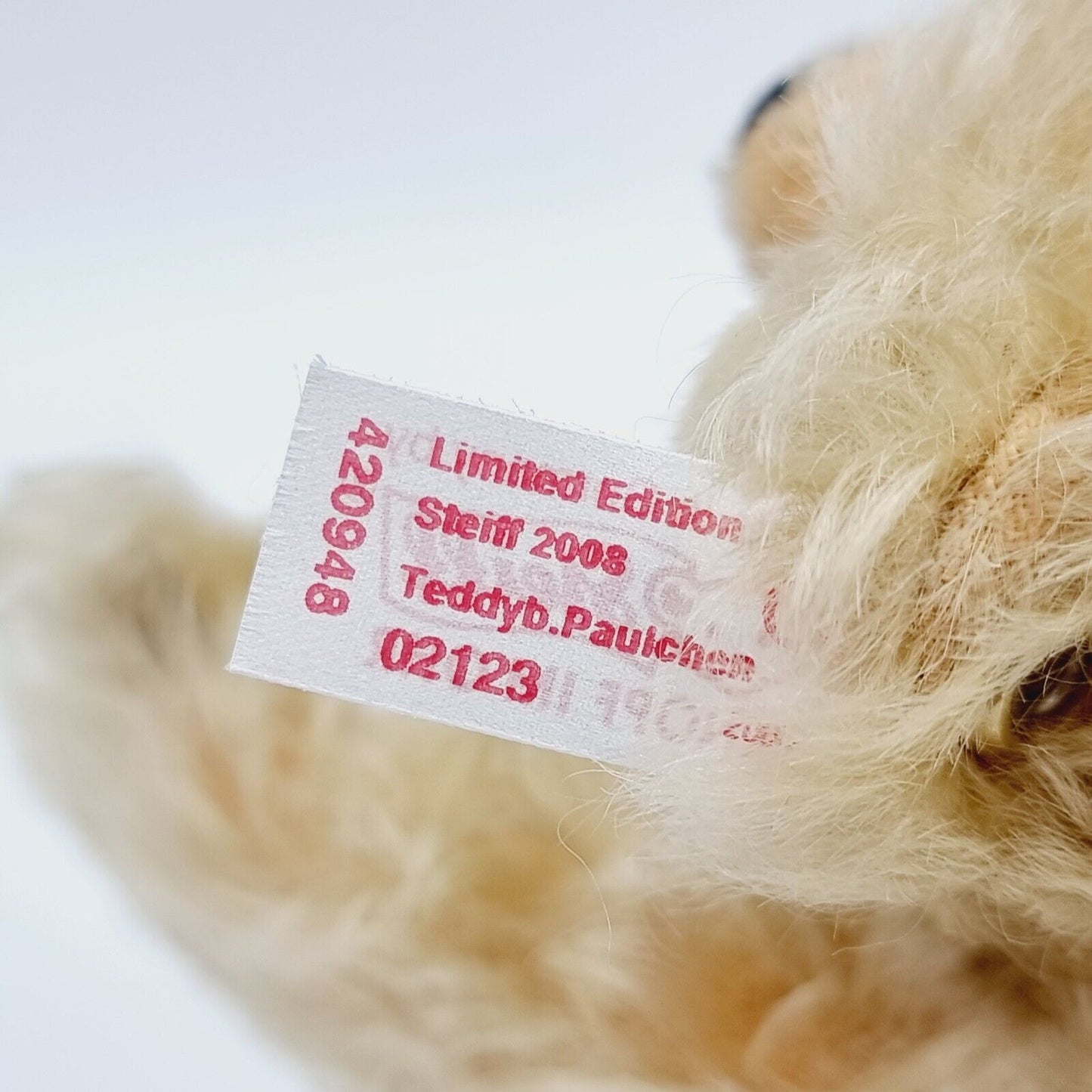 Steiff Event Teddybär Paulchen 420948 limitiert 2008 aus 2008 21cm Mohair