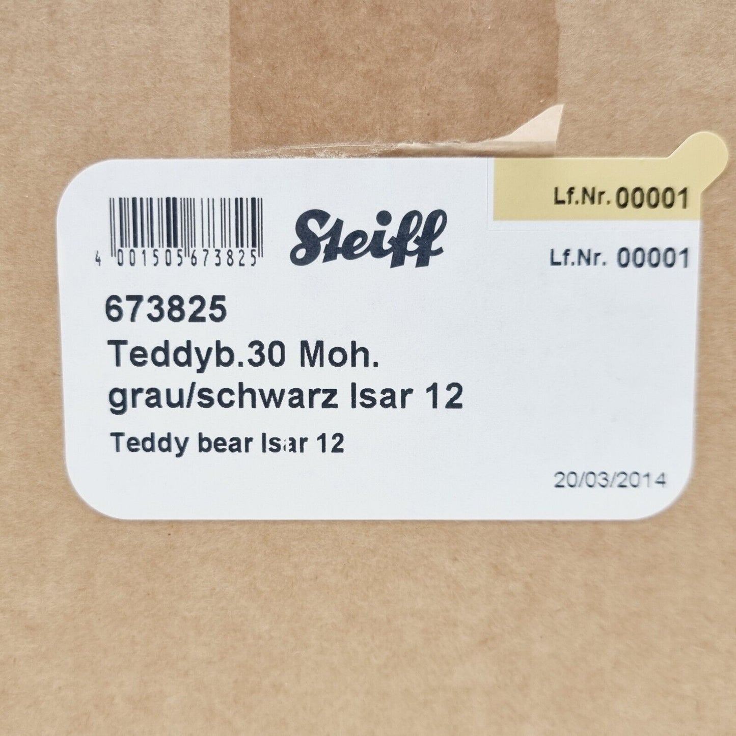 !Nr. 1! Steiff 673825 Isar 12 Teddybär 30 cm limitiert 750 Stadtpolizei München