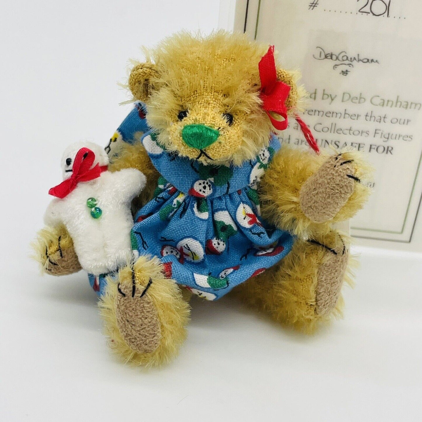 Deb Canham Miniatur Teddybär Joy & Drift limitiert 8cm Mohair