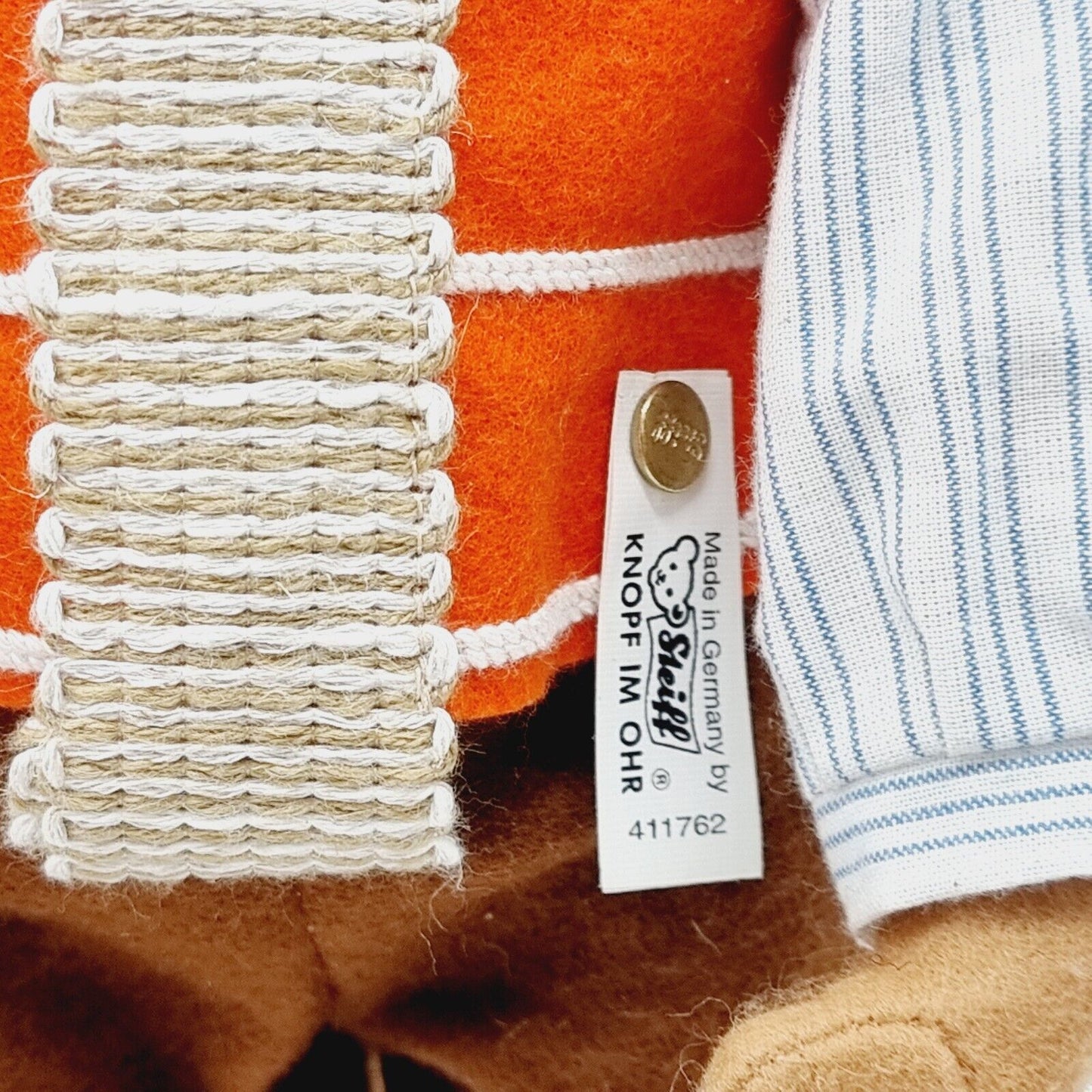 Steiff Filzpuppe Indianer mit Büffel 45 cm aus 1998 limitiert auf 750 411762