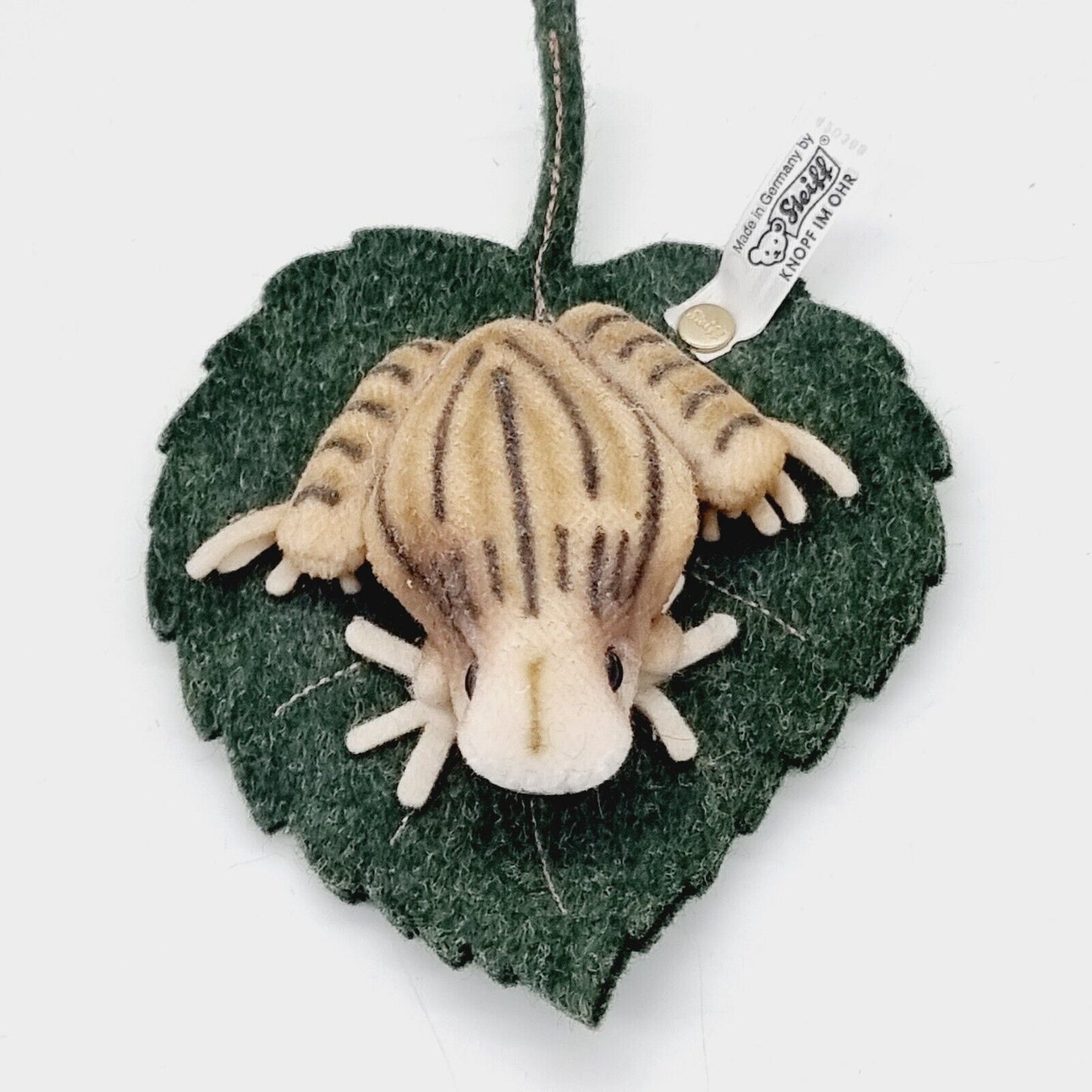 Steiff 420368 Frosch als Nadelkissen Replica 1903 aus 2003 5 cm Samt