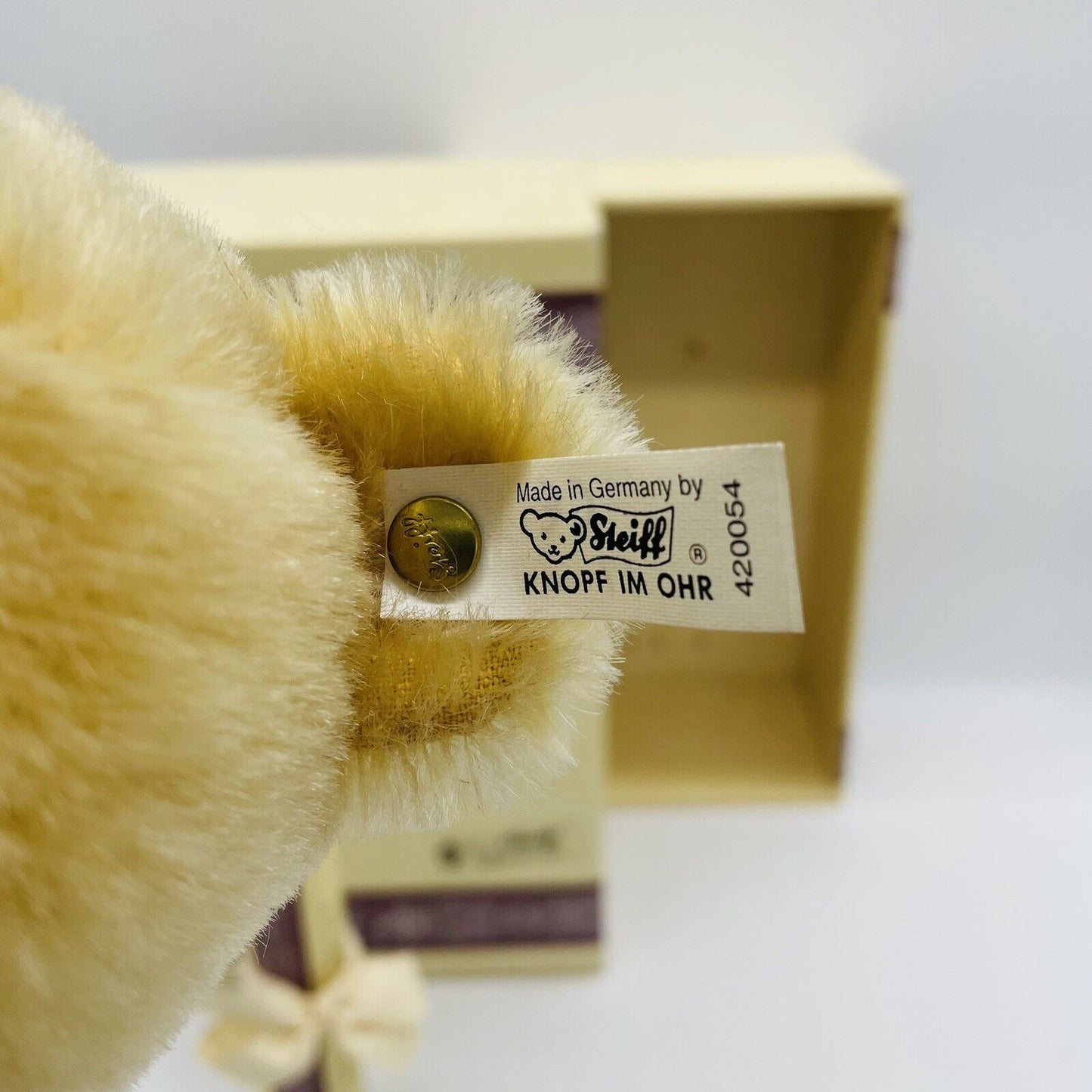 STEIFFBaby Bär 1946 Blond 35 Replica 1995/96 neuwertig OVP limitiert Zertifikat