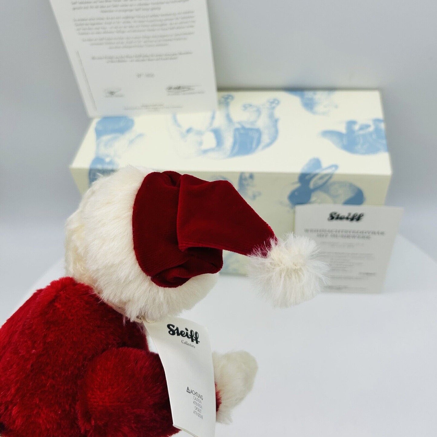 Steiff 035333 Weihnachtsteddybär limitiert 2012 aus 2012 27 cm Mohair