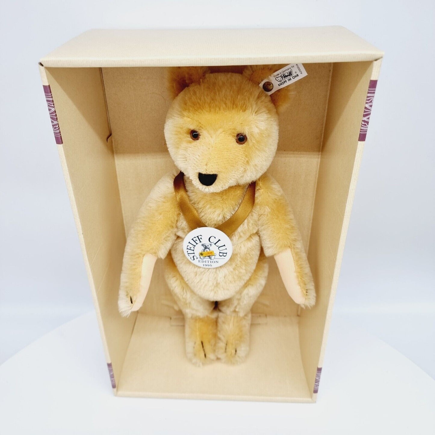 Steiff 420054 Club Edition Baby Bär blond 35cm 1995 limitiert Zertifikat