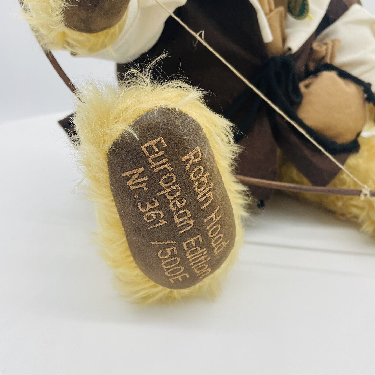 Hermann Coburg Teddybär Robin Hood limitiert 500 Europa Edition Mohair