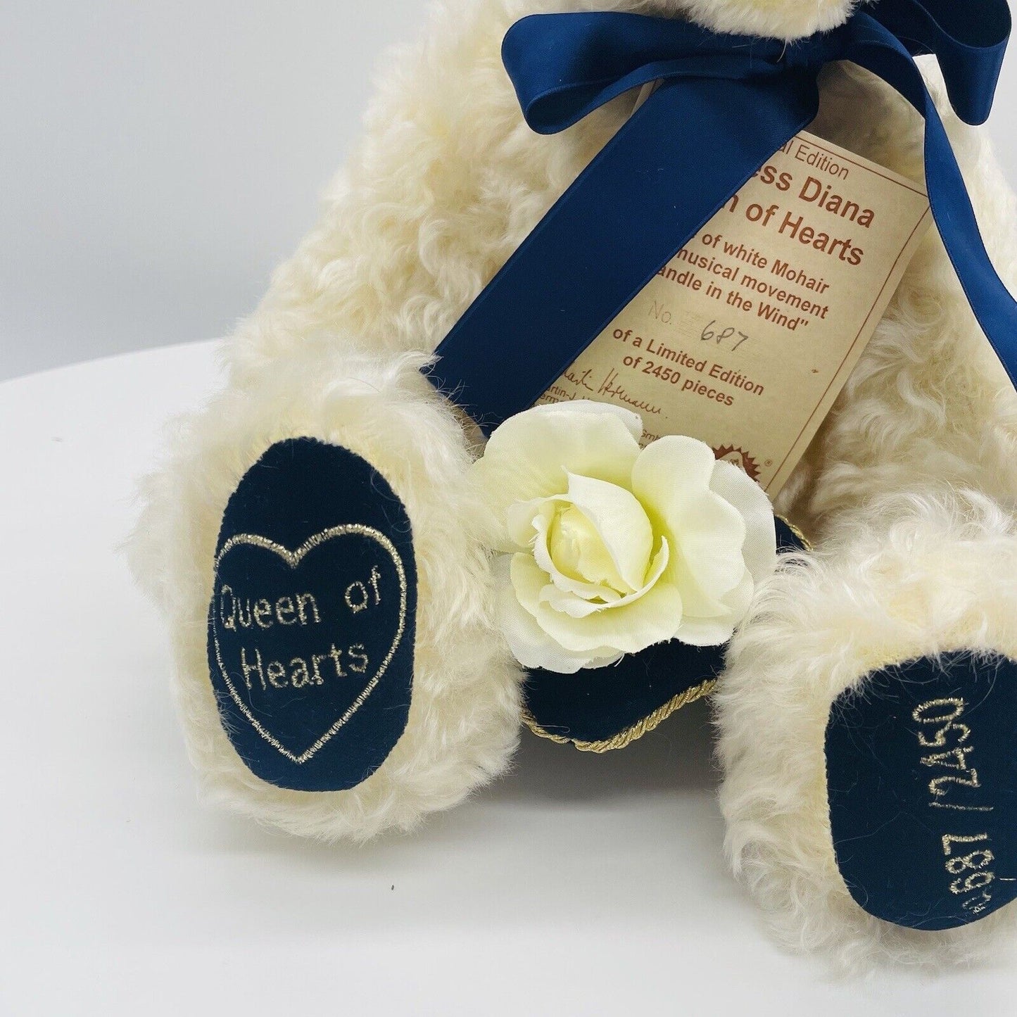 Hermann Coburg Teddybär Princess Diana Queen of Hearts limitiert 2450