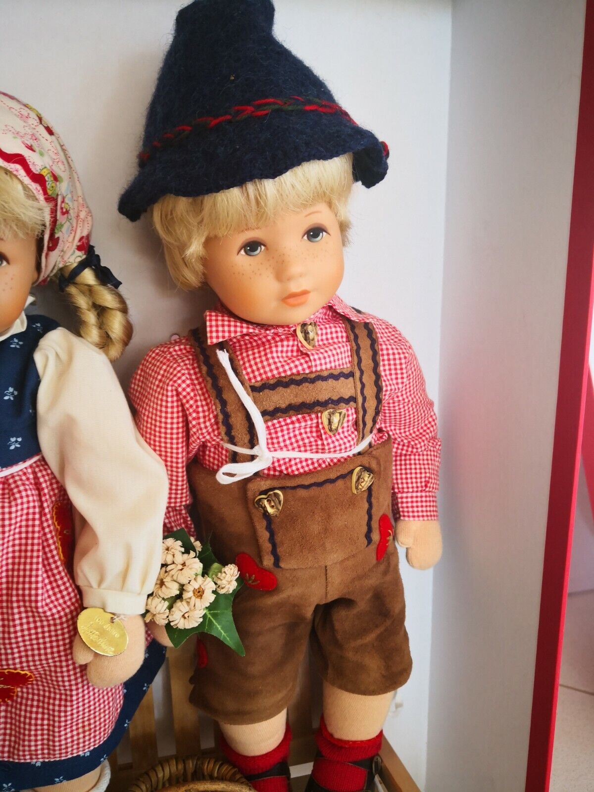 Käthe Kruse Puppenpaar "Erste Liebe" Sonderedition 100 Jahre Holzbank Karton