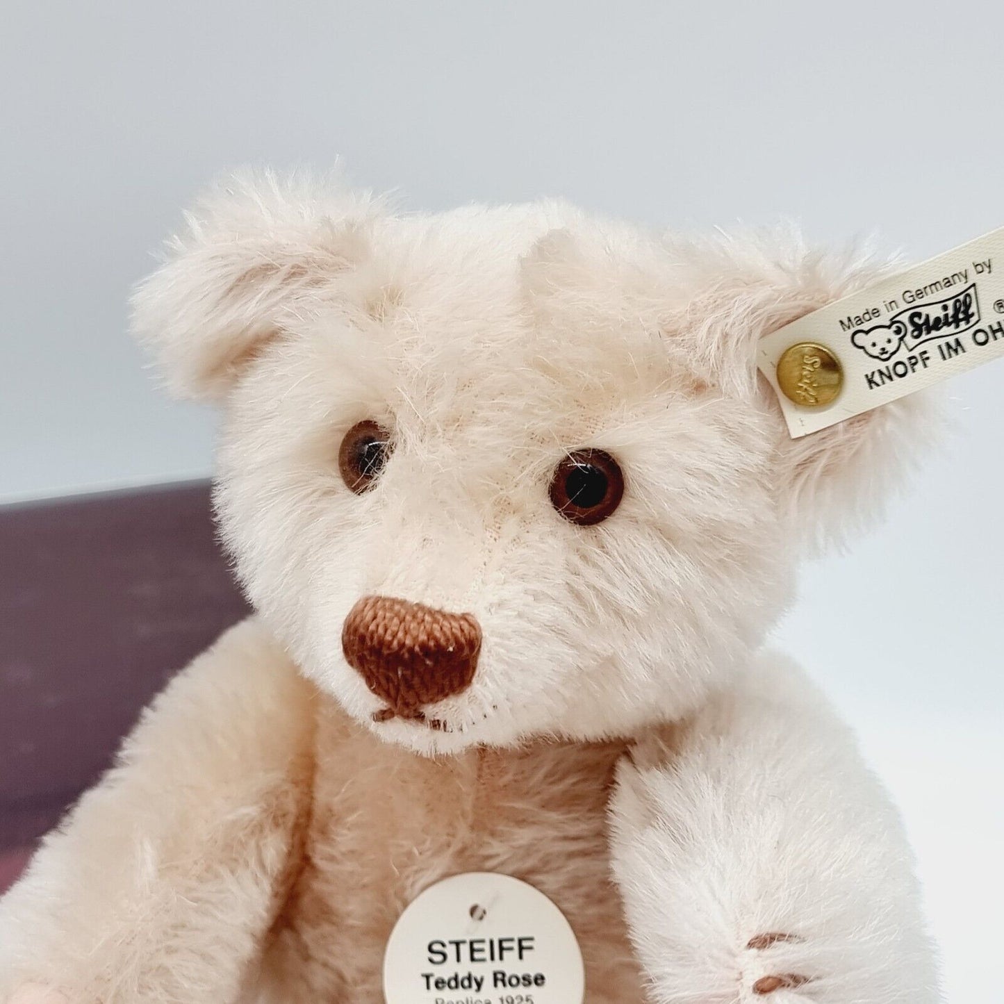 Steiff TeddyBär 407154 Rose 25 cm. Mit Ovp & Zertifikat. Top Zustand