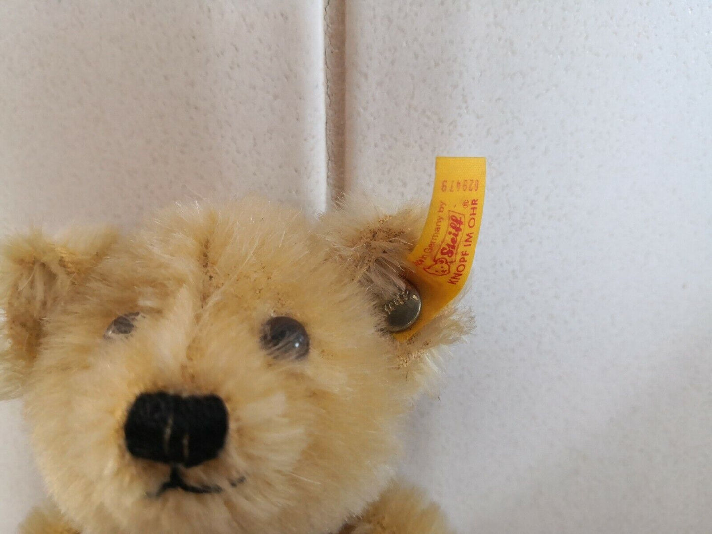 Steiff Teddybär Petsy, 16 cm, 029479, Historische Miniaturen, mit KFS