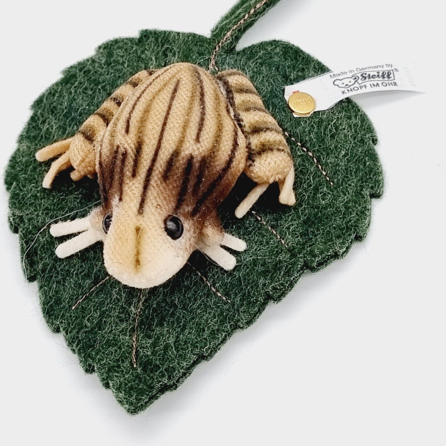 Steiff 420368 Frosch als Nadelkissen Replica 1903 aus 2003 5 cm Samt