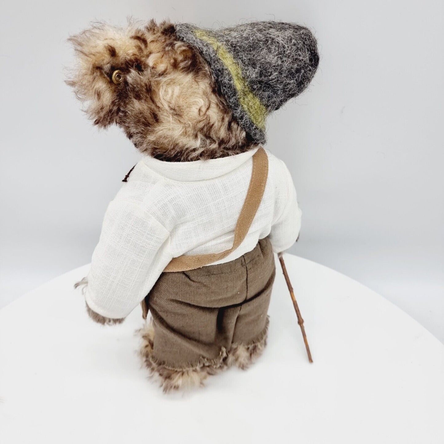 Steiff 661037 Teddybär Peter Überproduktion mit gelber Fahne 32 cm aus 2003