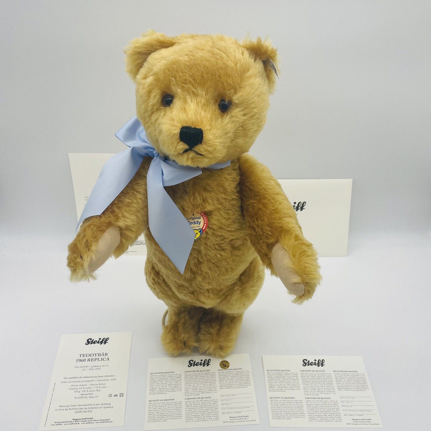 Steiff Teddybär 1960 Replica 400049 limitiert 1960 aus 2009 43cm Mohair