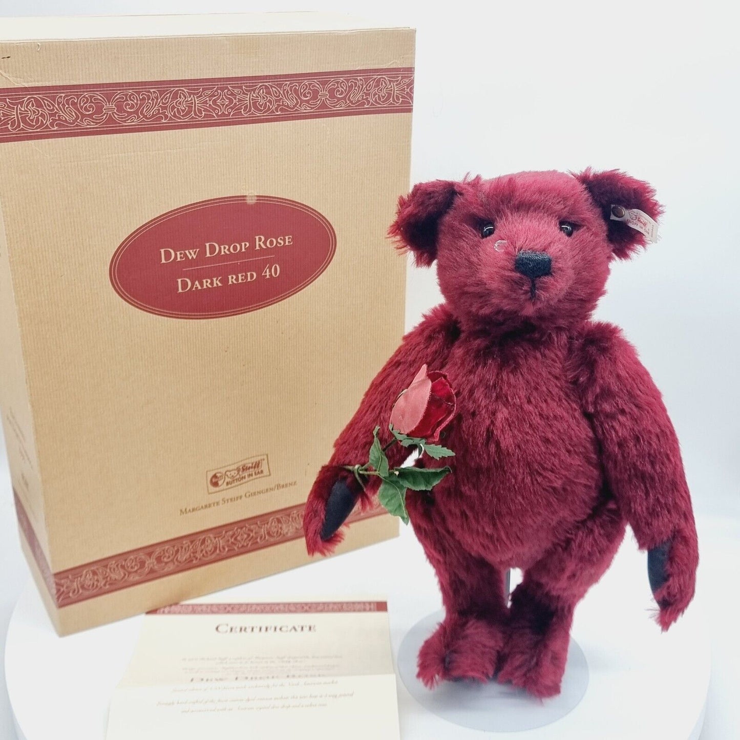 Steiff Teddybär Drew Drop Rose 665844 limitiert 3500 Jahr 1999 North America