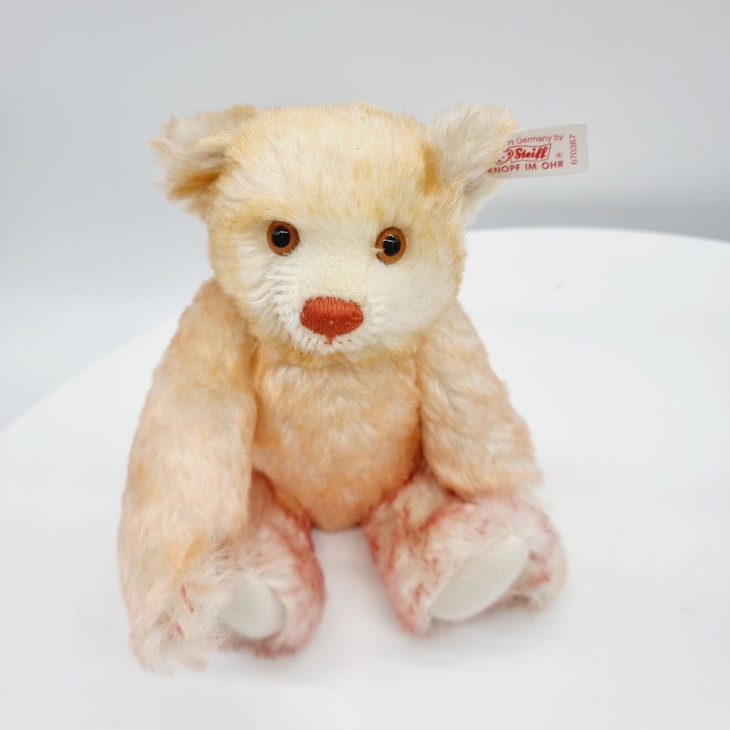 Steiff 670367 Teddybären Set Hello 2000 Good-Bye 1999 Mohair 22 cm