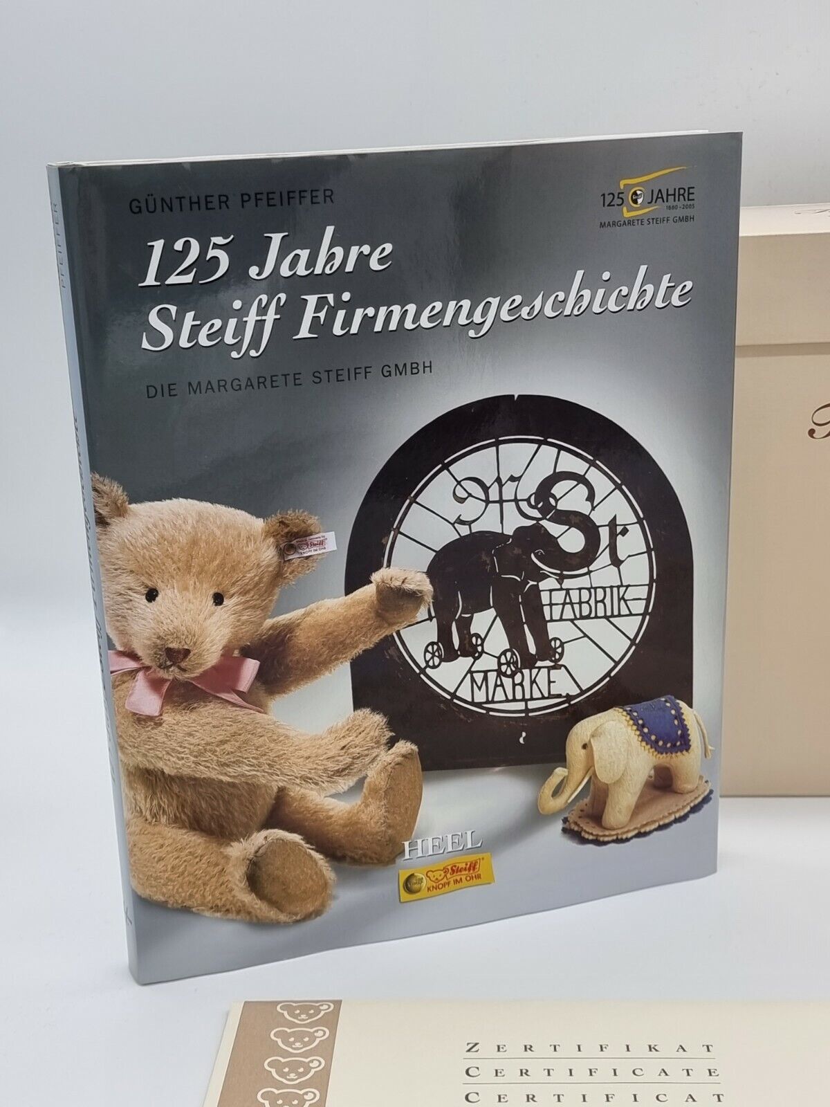 Steiff Teddybär mit Buch 038860 EAN 038853 limitiert Zertifikat OVP Mohair