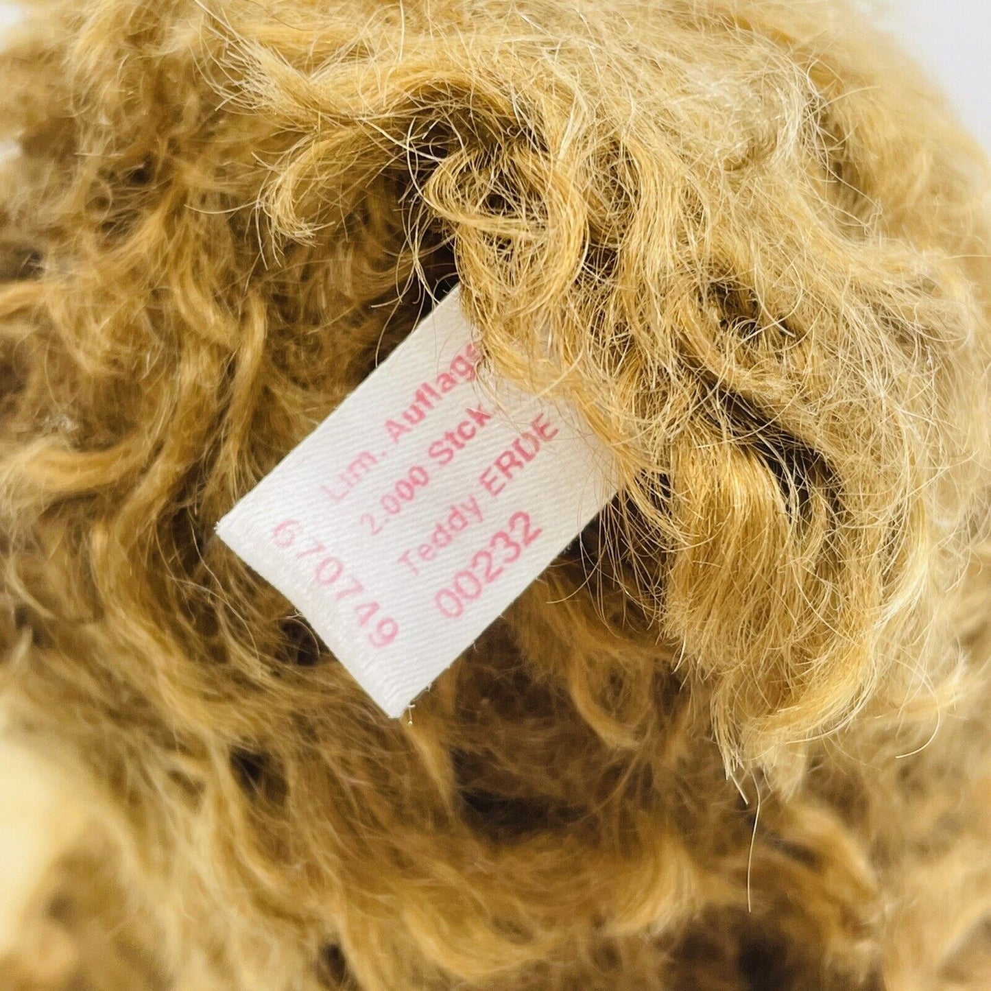 Steiff Teddybär Erde Vier Elemente Serie limitiert 2000 aus 2001 32cm Mohair