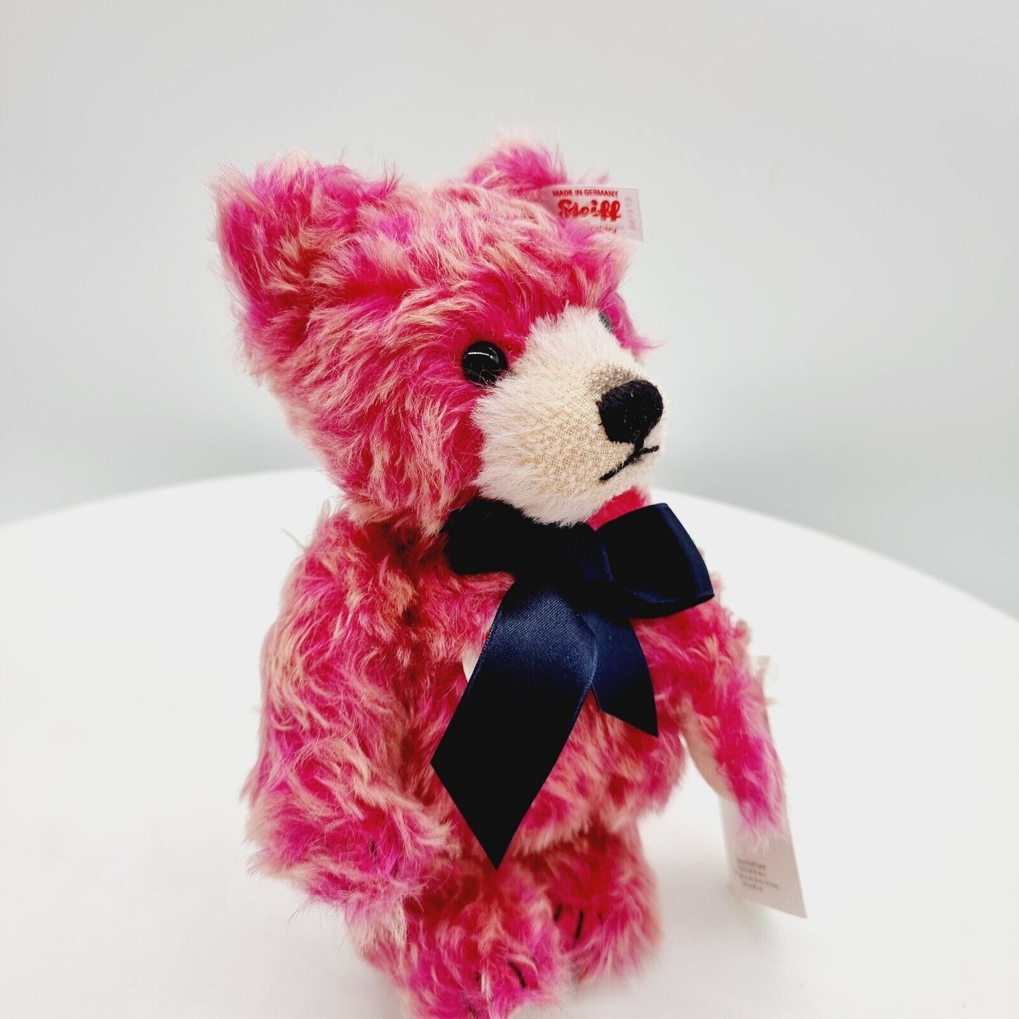 Steiff 674198 Teddybär Steiff Sommer 2015 mit schwarzer Schleife pink 20 cm