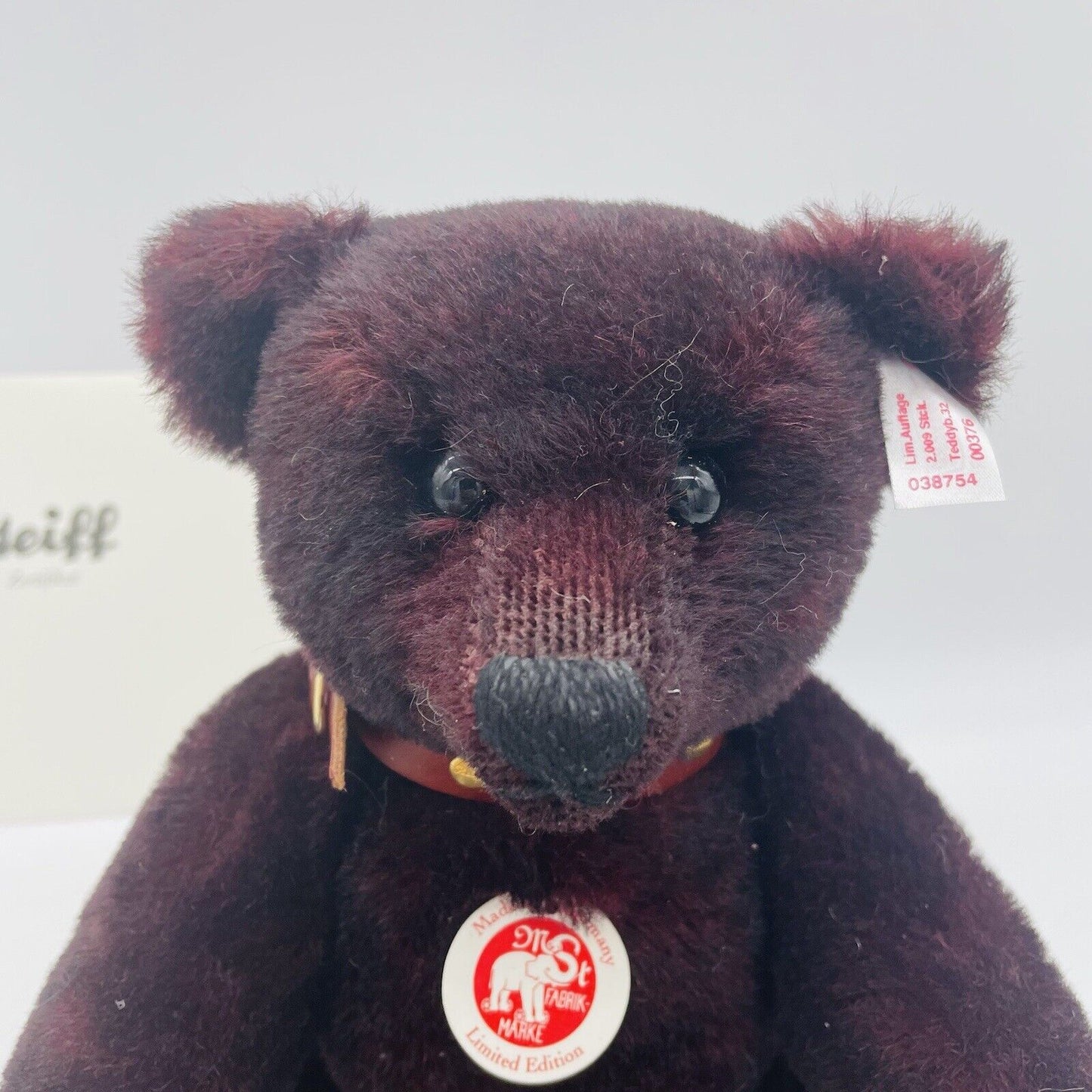 Steiff Teddybär Bordeaux 038754 limitiert 2009 aus 2009 32cm Mohair