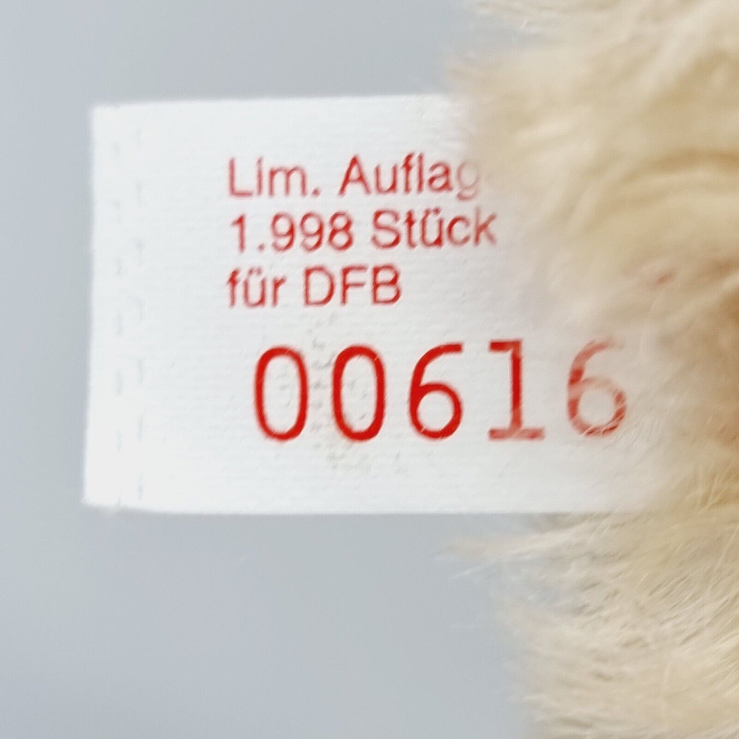 Steiff Teddybär 996733 Deutscher Fußball Bund DFB 32 cm 1998 Trikot Deutschland