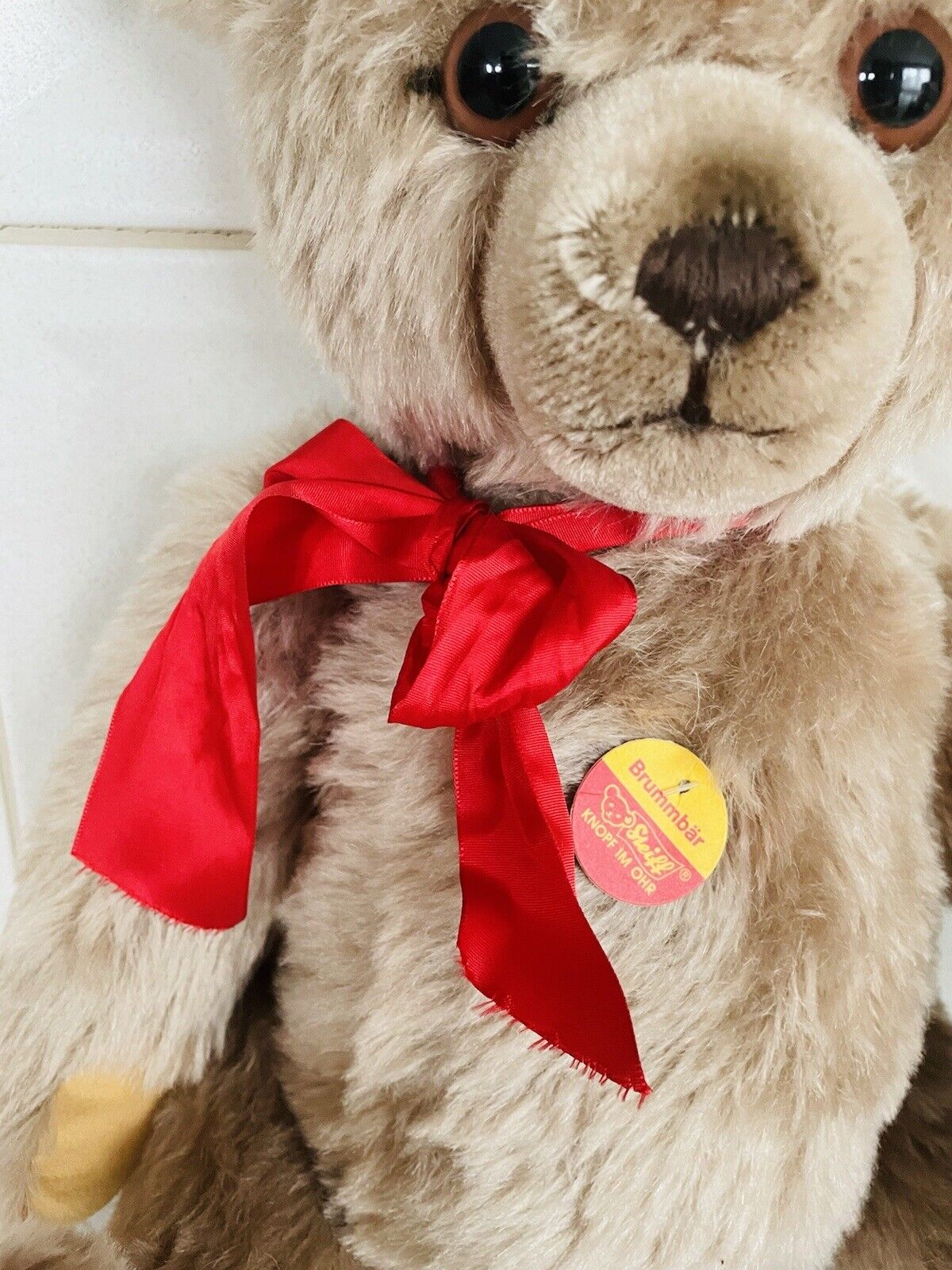Steiff Tier Teddybär Brummbär mit Stimme EAN 011627 Sammler 0228/48 Mohair KFS