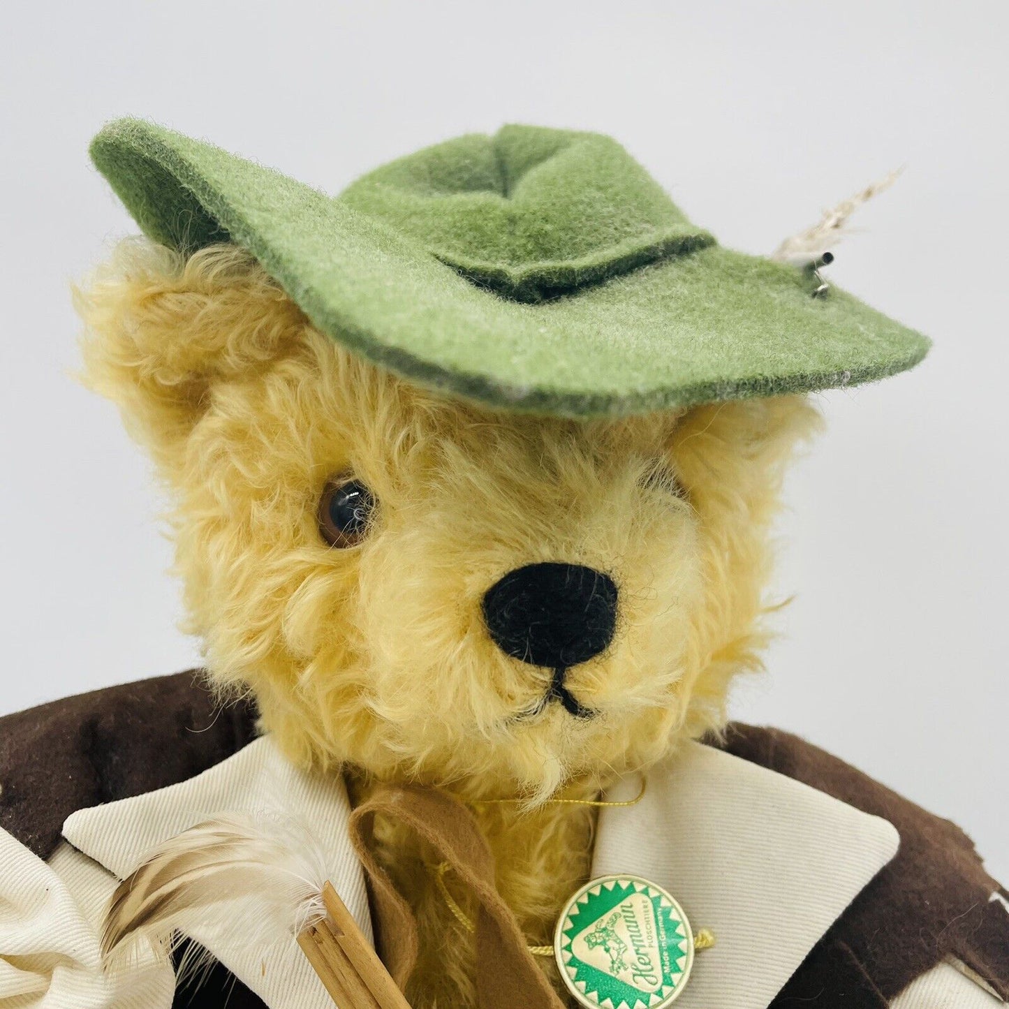 Hermann Coburg Teddybär Robin Hood limitiert 500 Europa Edition Mohair