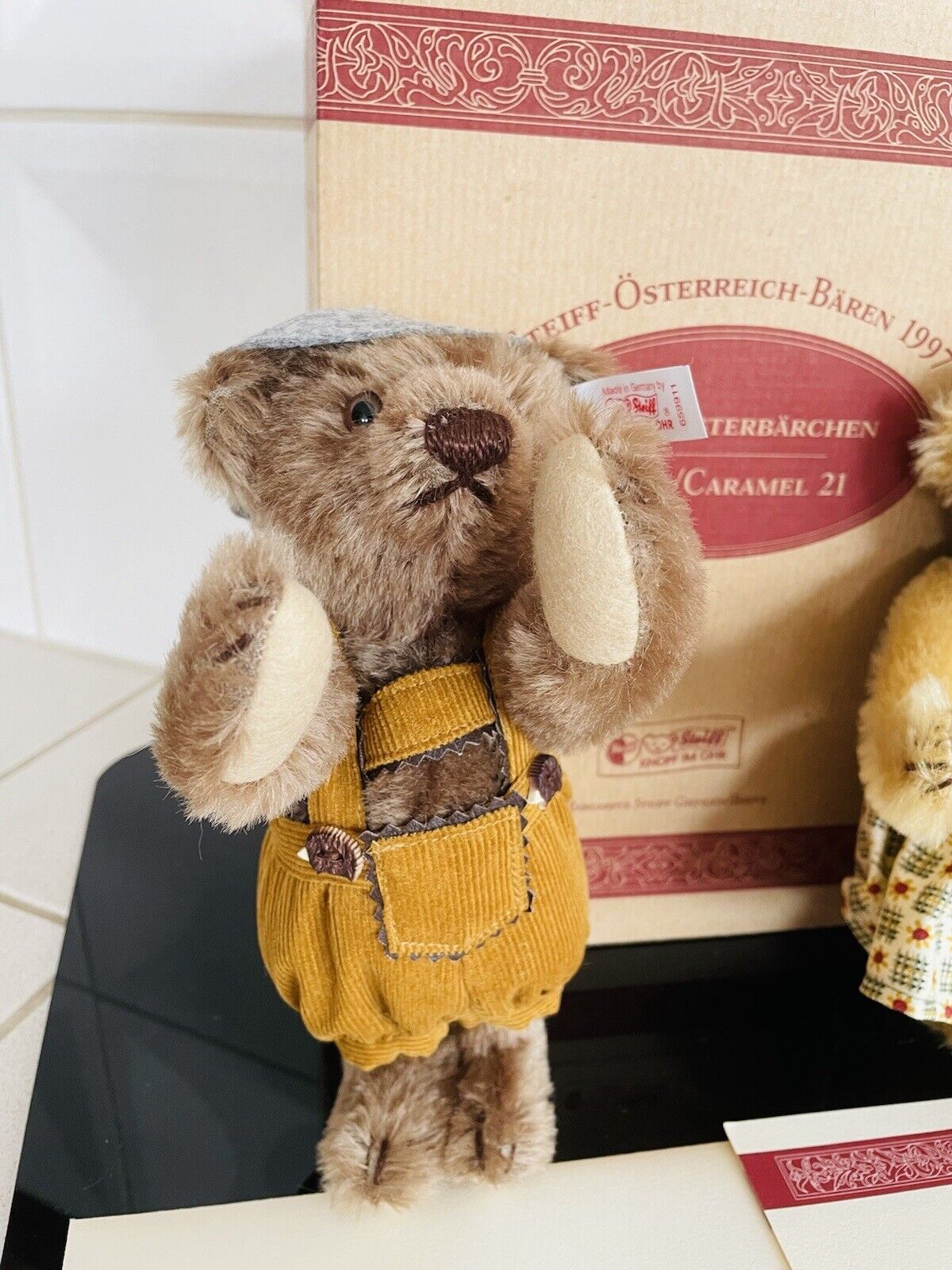 STEIFF Teddybär EAN 659911 Geschwisterbärchen 21 cm OVP Sammler 1997 limitiert