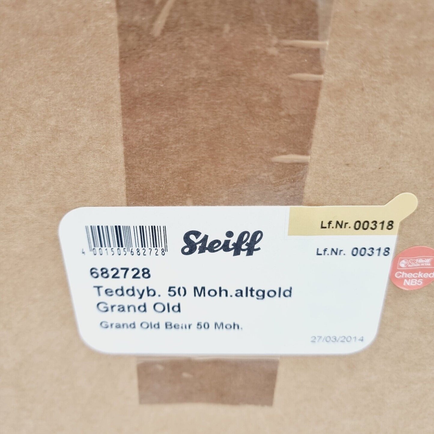 Steiff 682728 Teddybär Grand Old Bär 50 cm limitiert auf 1000 Exemplare 2014