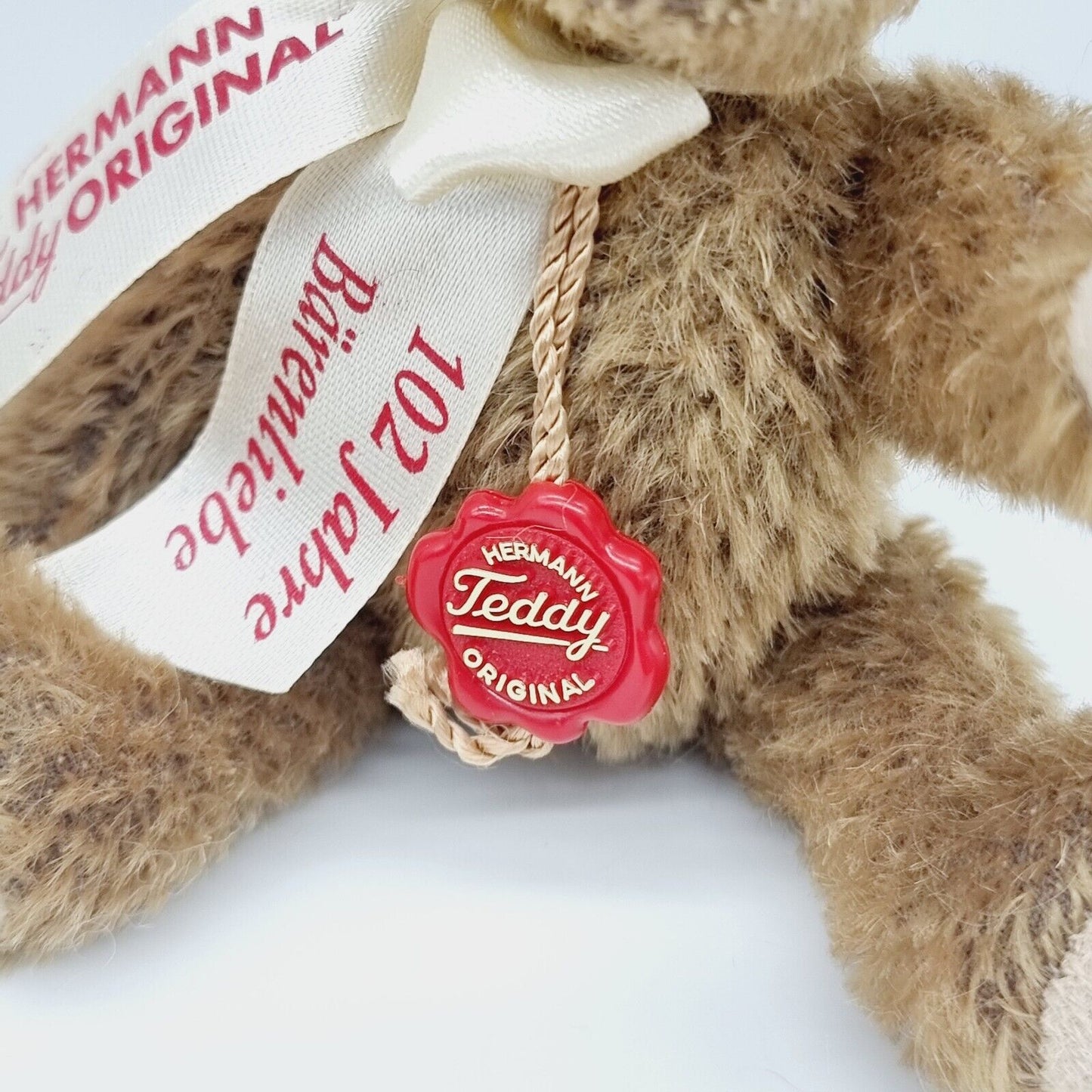 Hermann Teddy Original 102 Jahre Bärenliebe 14 cm Jahresteddybär 2014