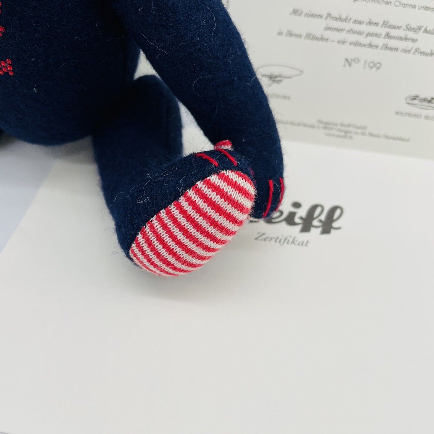 Steiff Filzteddybär Selection 035494 limitiert 2000 17cm Swarovski Wollfilz