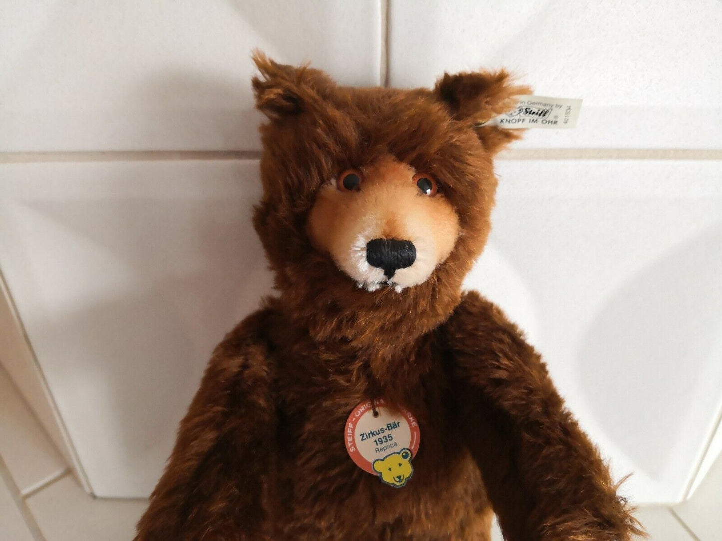 STEIFF Zirkus Bär 1935 Replica Braun 32cm Teddybär Rarität OVP Zertifikat 401534